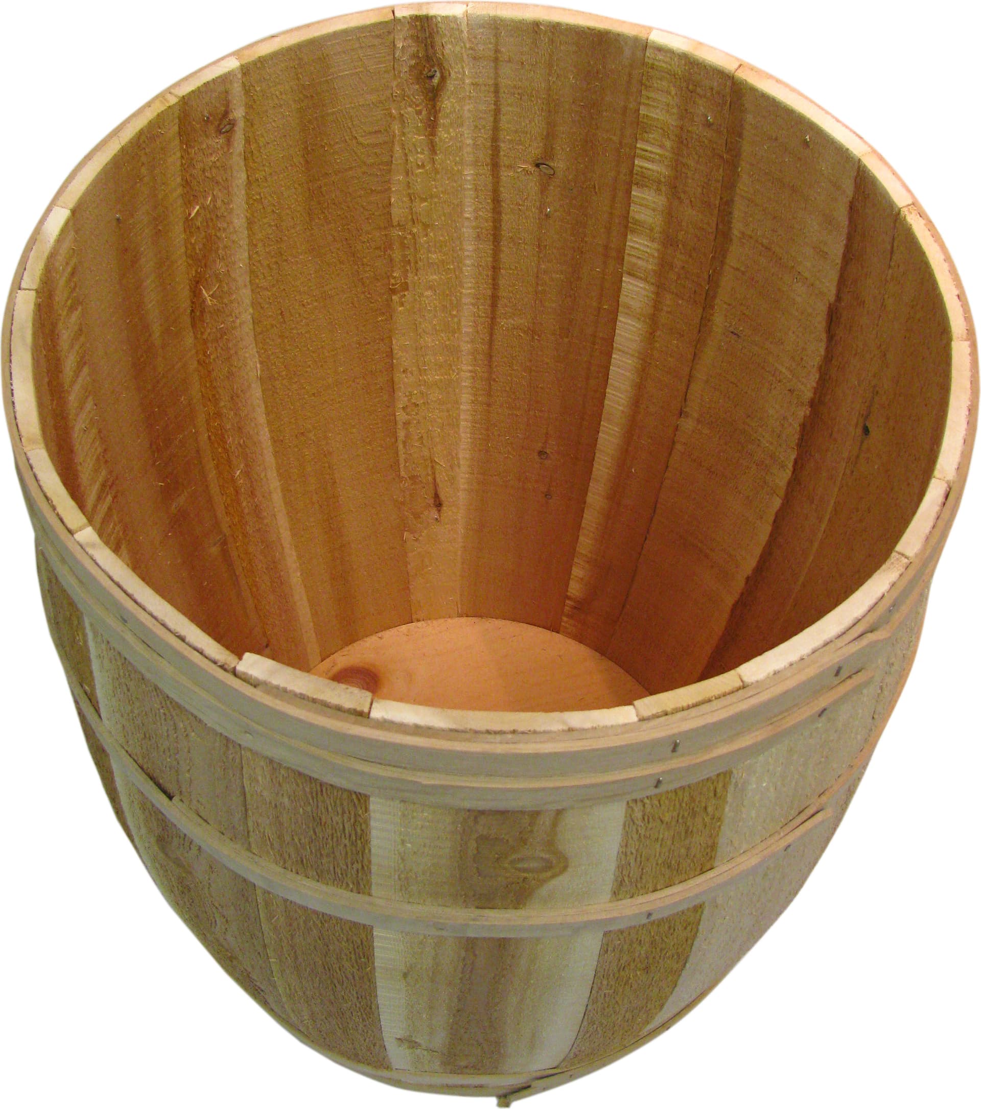 Uncovered Cedar Barrel
