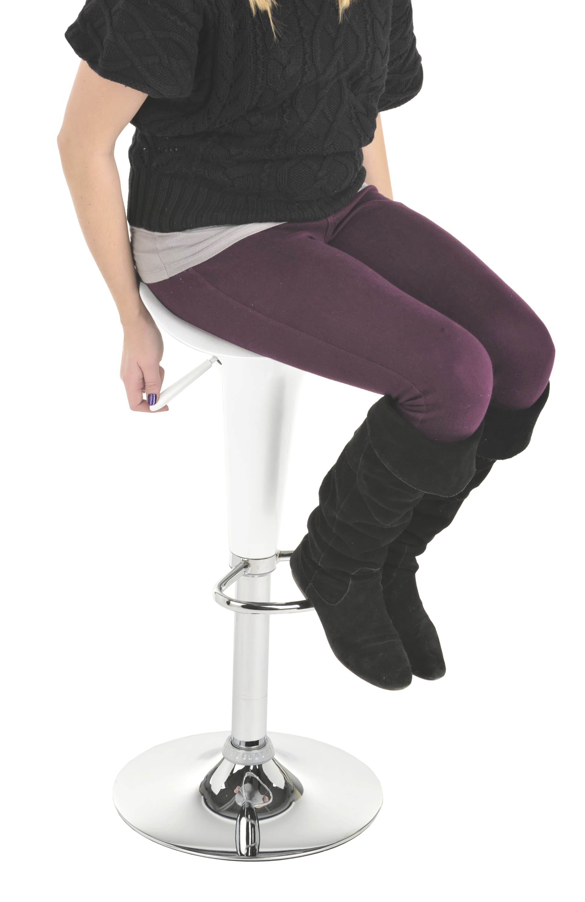 Modern Bar Stool with Ergonomically Designed Seat
