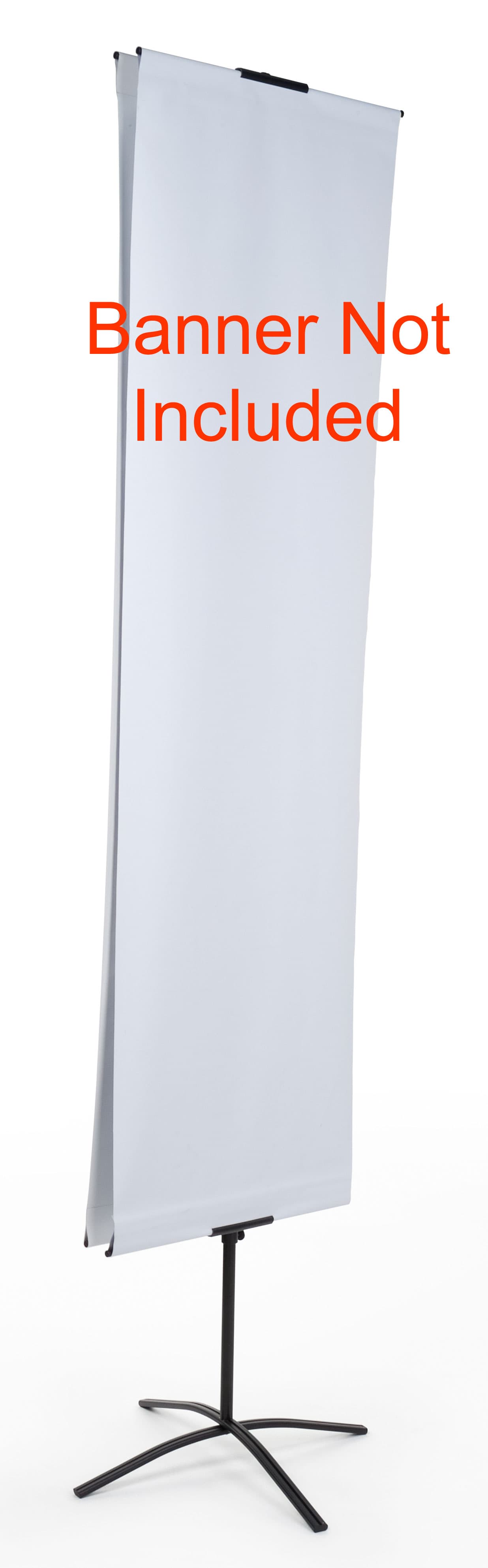 Double-Sided Banner Stand With Non-Retractable Design