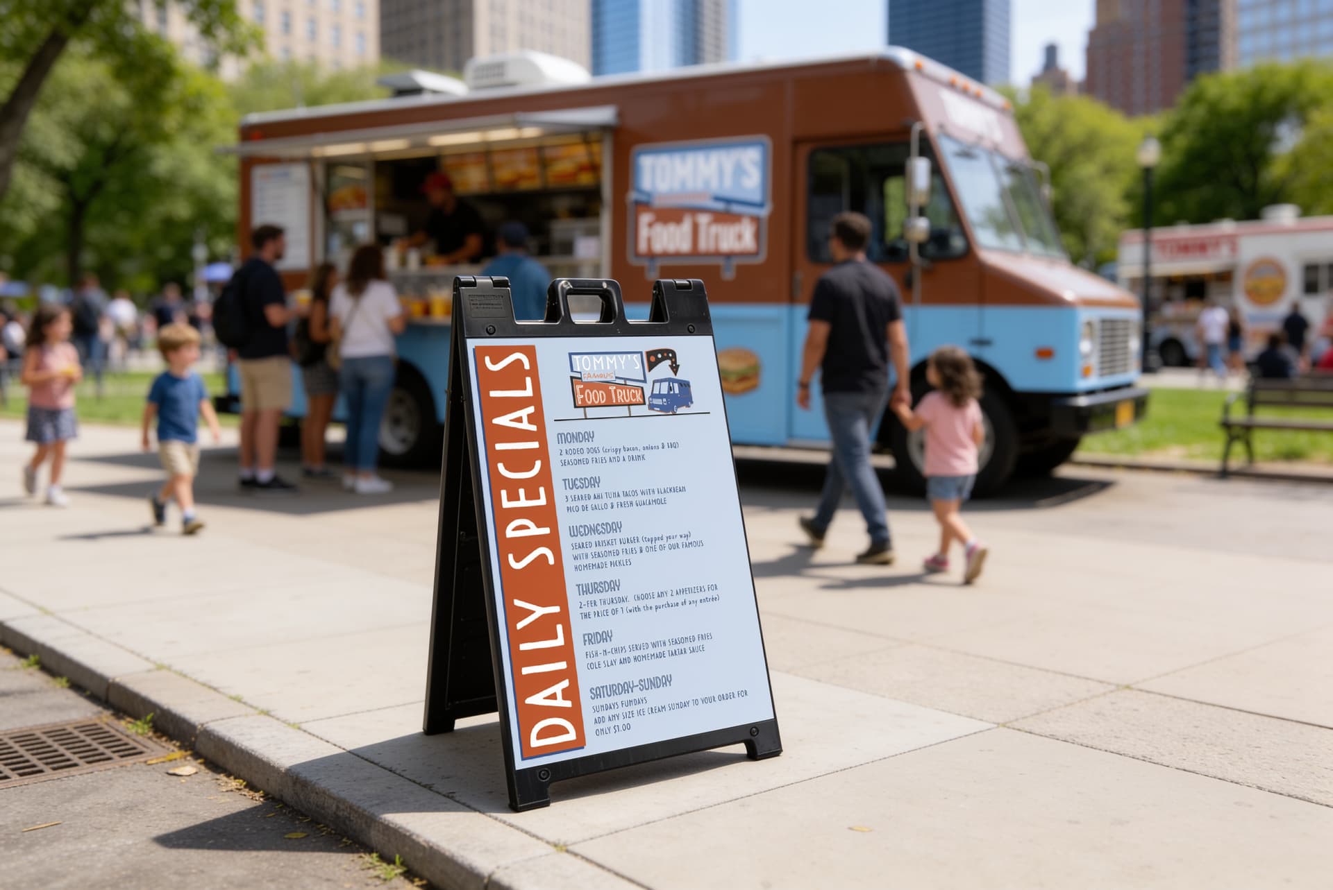 plastic sandwich board signs for menus