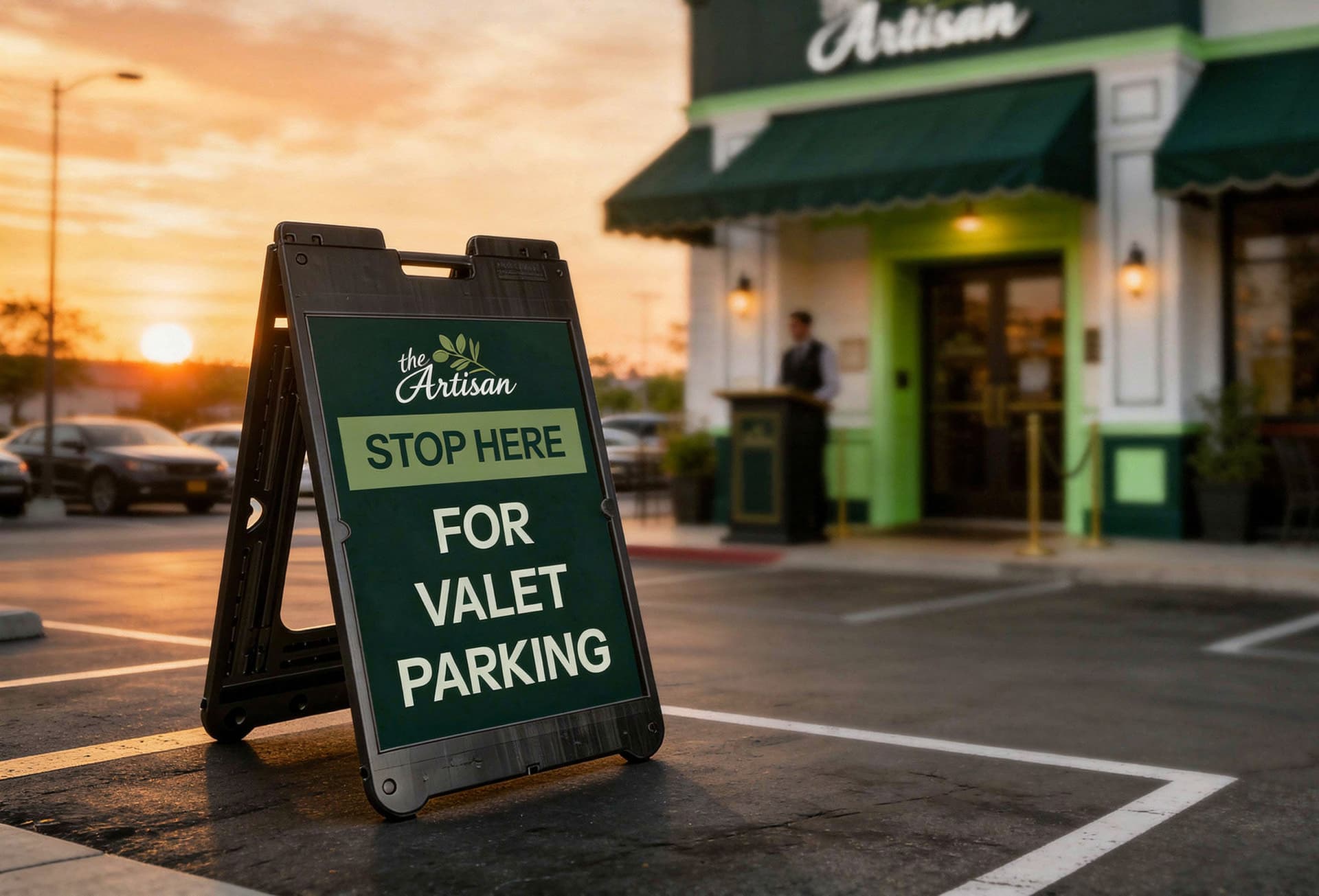 outdoor plastic a-frame sign holders