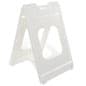 22" x 28" A-Frame Sidewalk Sign Stand, Double Sided, Non-Glare Lenses - White
