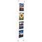 8.5 x 11 Sign Holders with Ceiling-to-Floor Cable - Clear