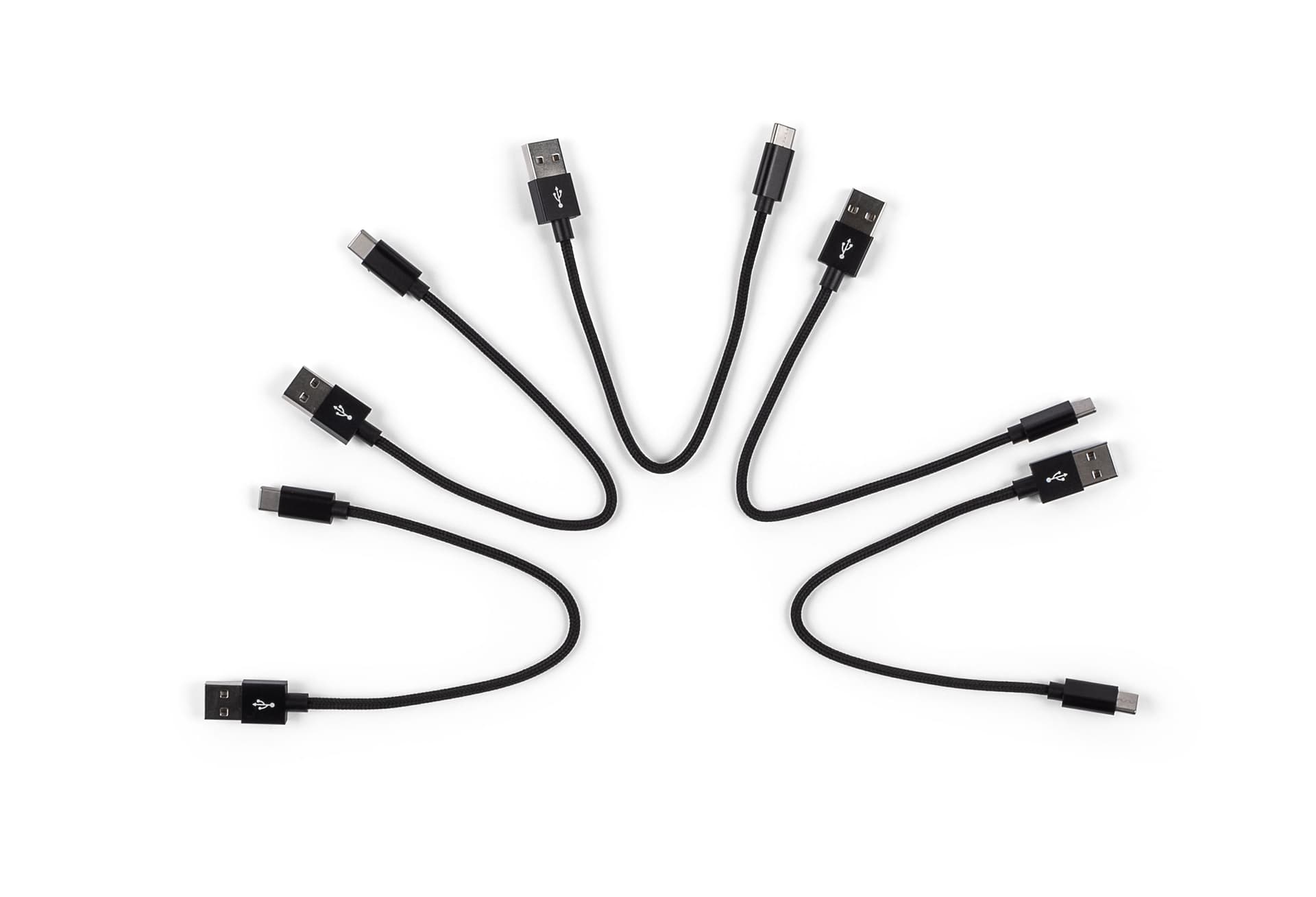 Set of 5 USB Type-C charging cable