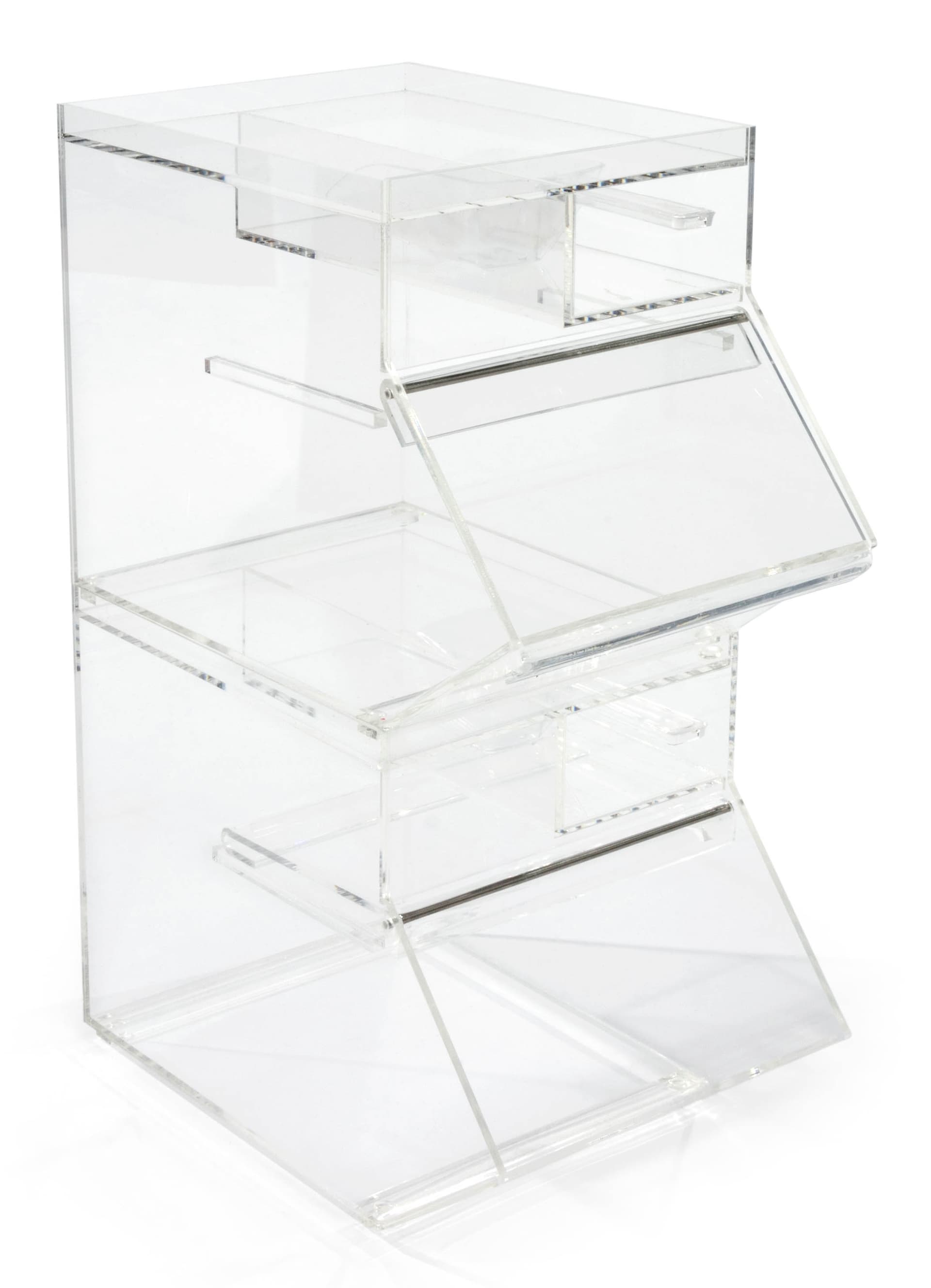 Plastic Candy Jar with Stacking Design 