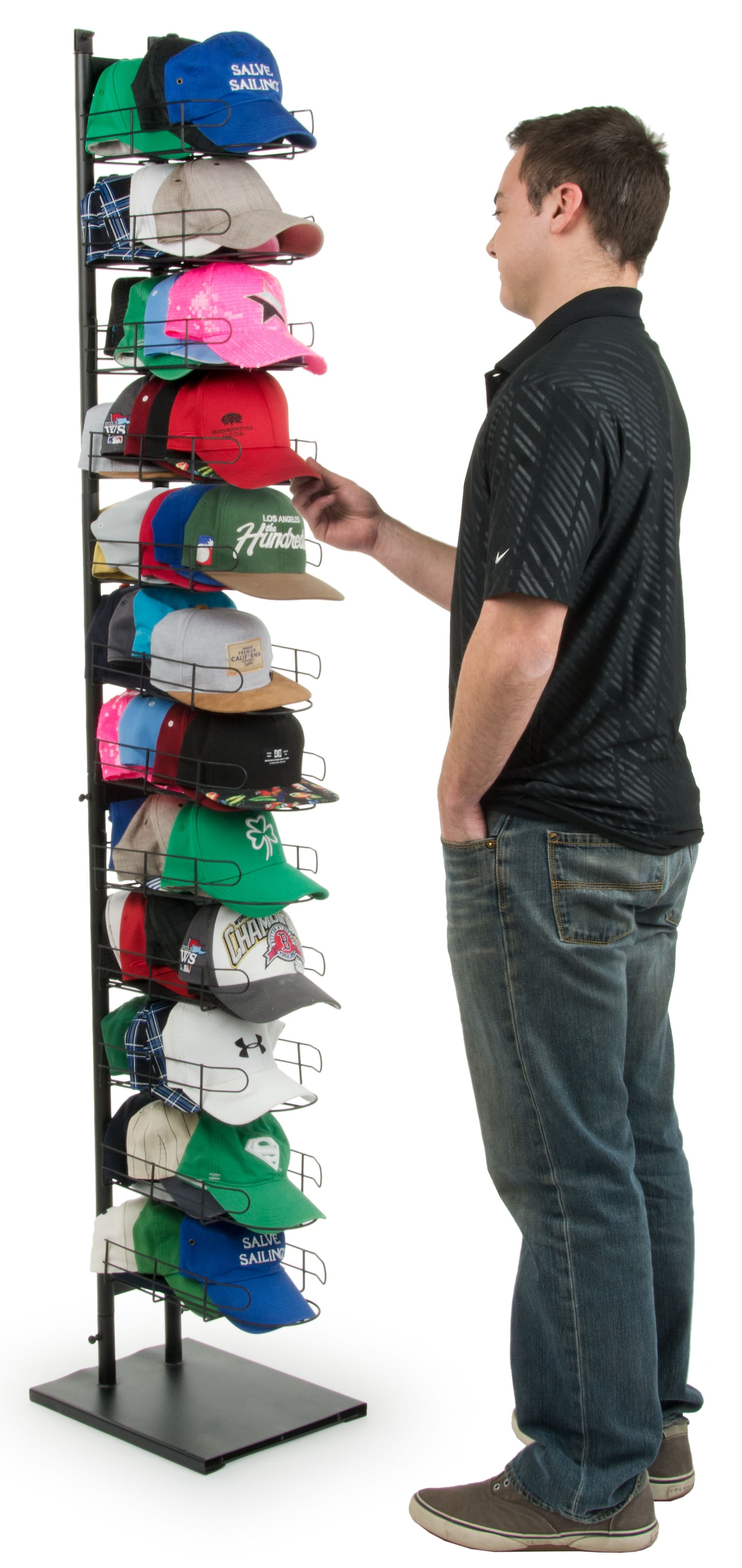 Baseball Hat Rack | Floor Standing | Displays2Go