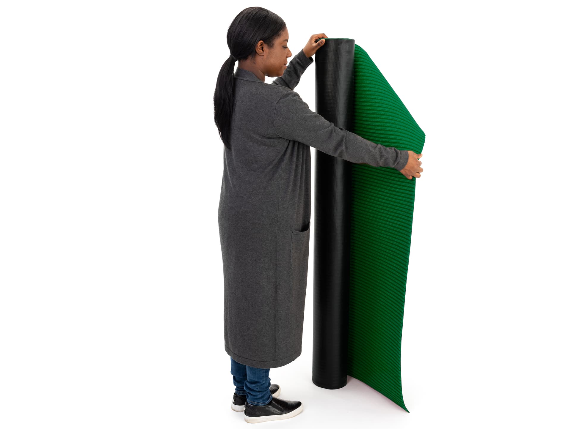  20' Rollable event runner in, red, green,blue and gray