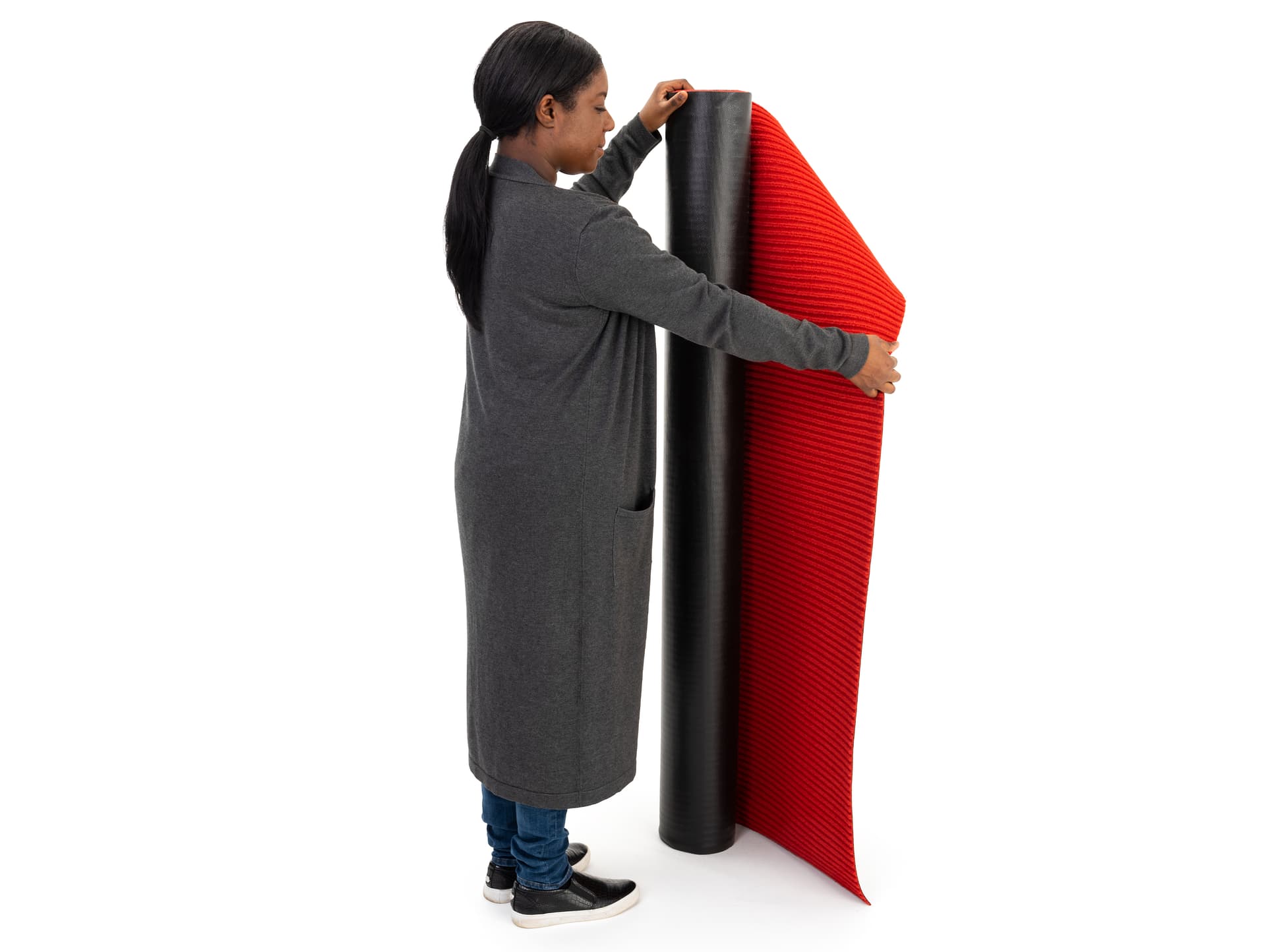 Lightweight 20’ rollable event runner