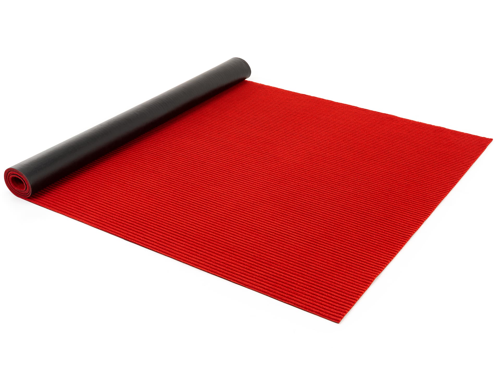 Red 10’ roll carpet runner