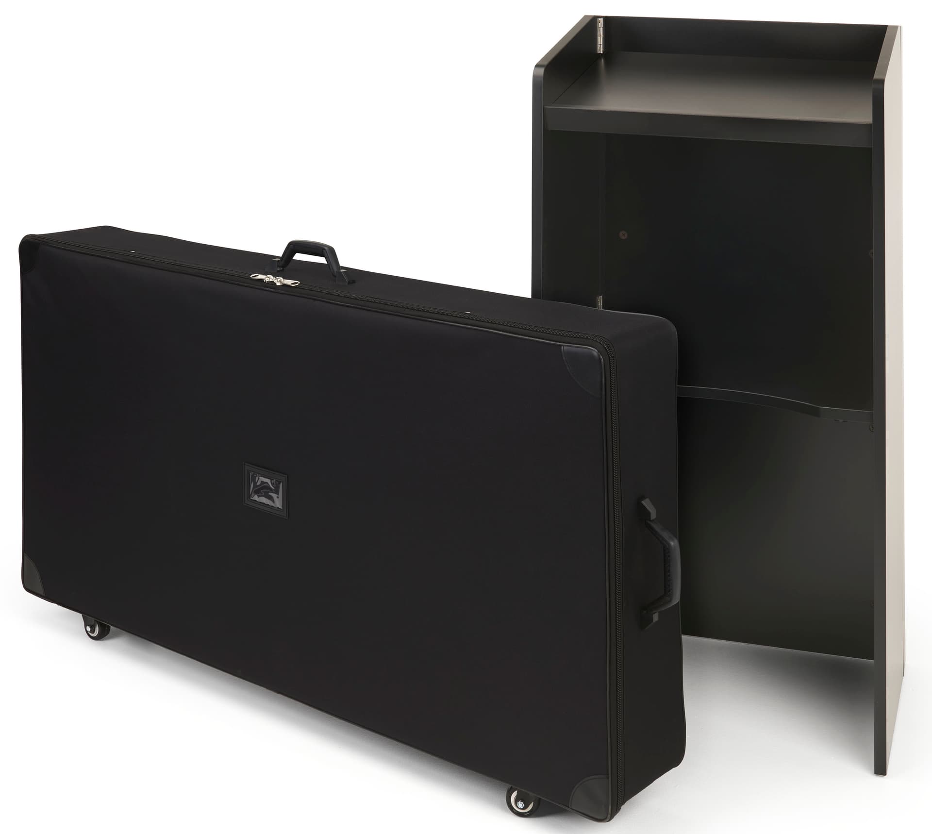 Breakdown Lectern Transport Case | Four Heavy Duty Wheels | Displays2Go