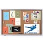 Enclosed Cork Board with Locking Doors