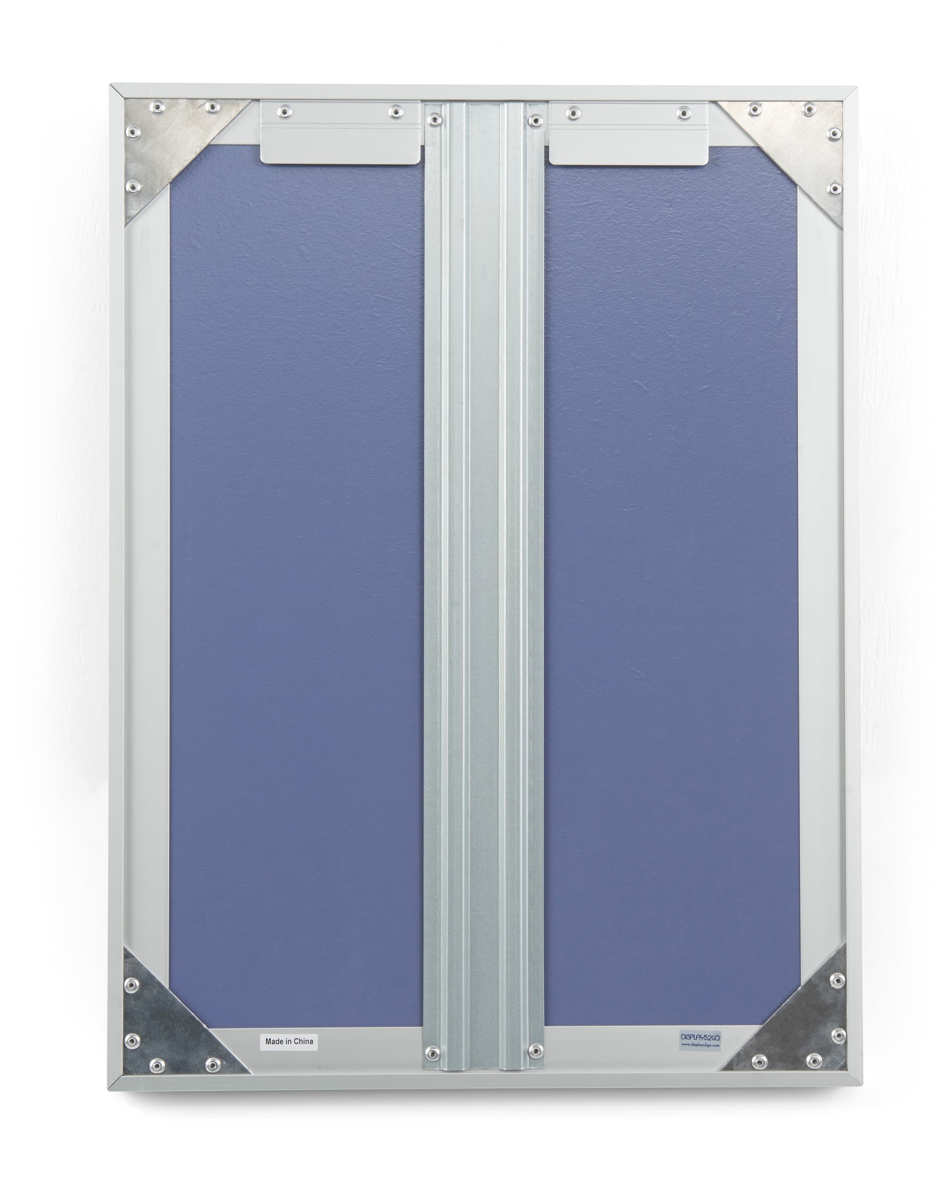This enclosed aluminum bulletin board can be wall mounted