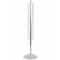 Floorstanding Strip Displays w/ Header, Rotating, 72 Clips - White