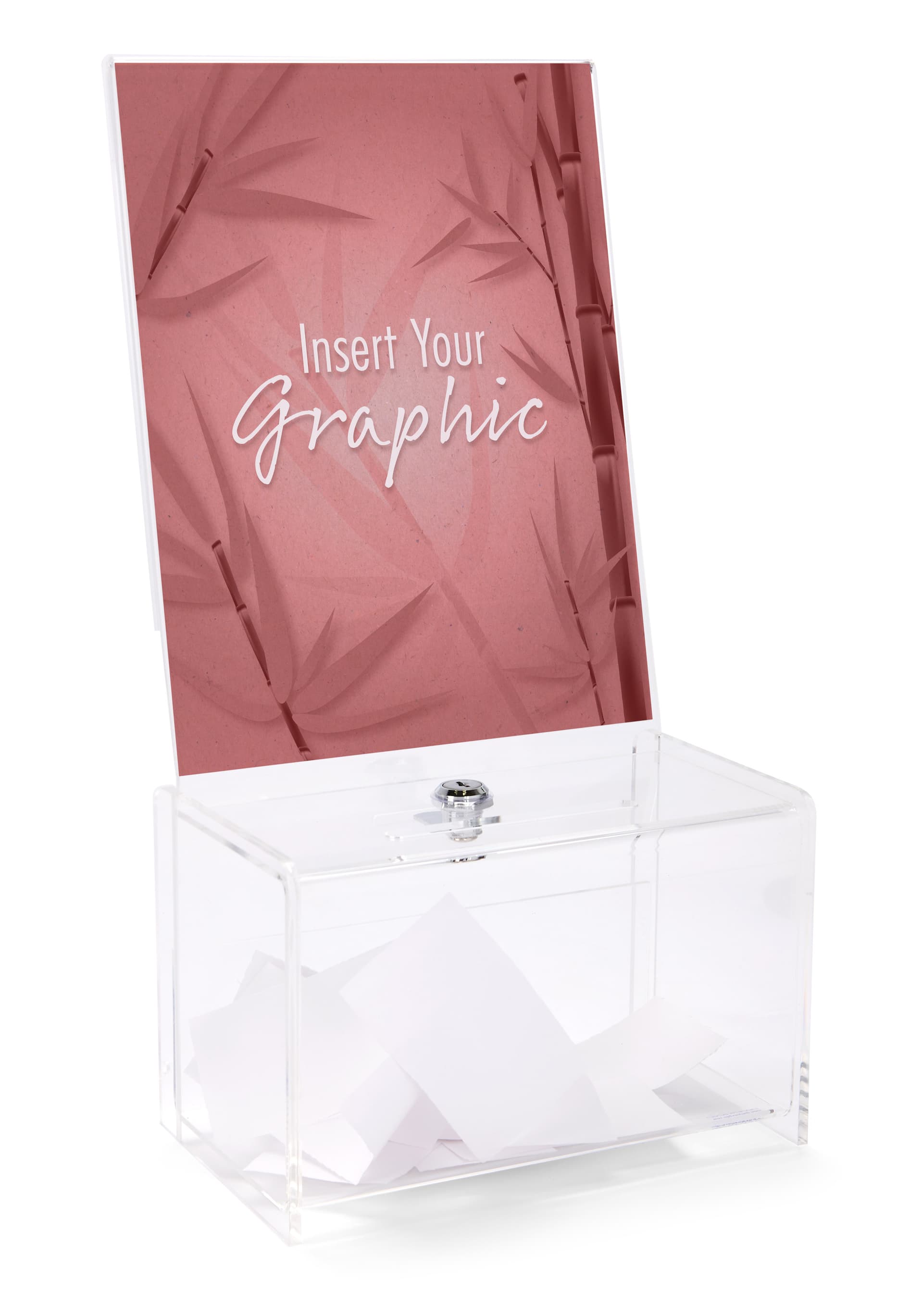 Acrylic Collection Box with Locking Bin