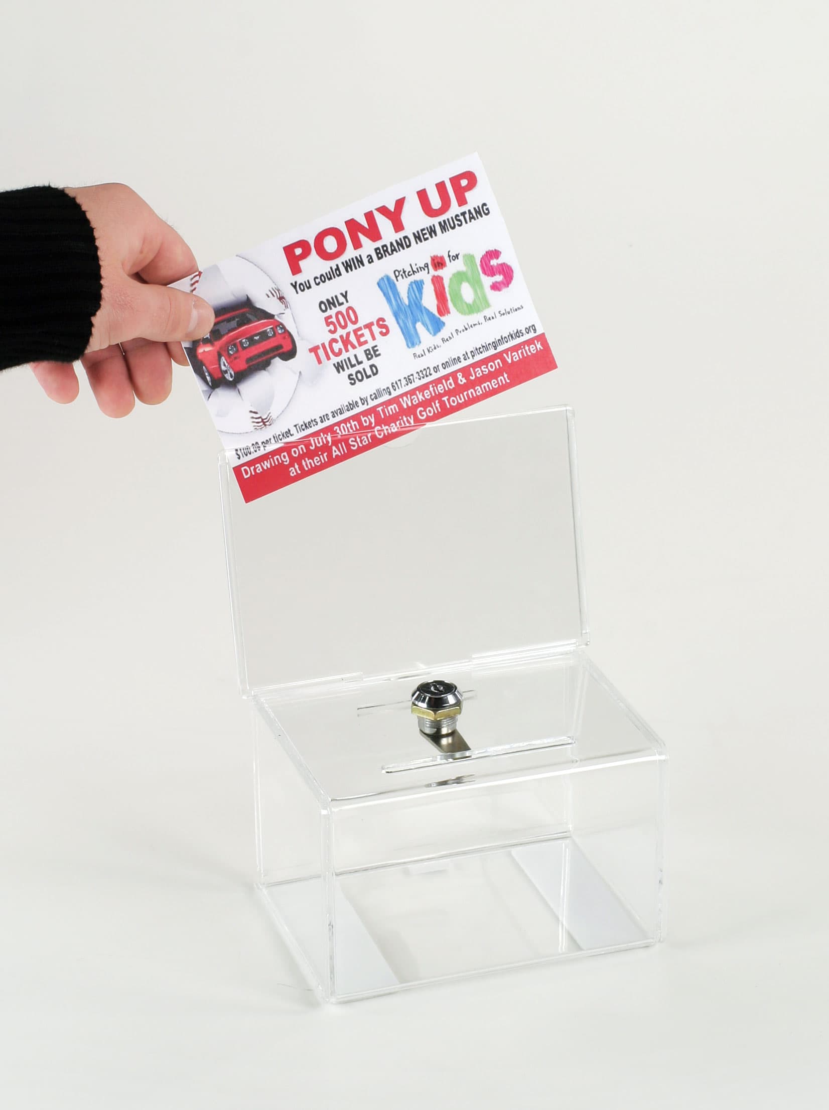 Locking Suggestion Box w/ Lock And 6" x 4" Header