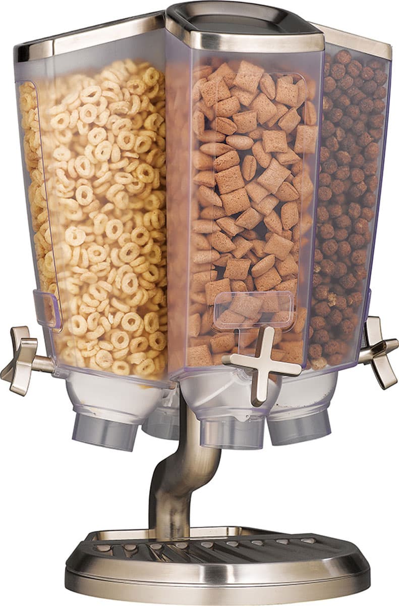 Rotating Cereal Dispenser - (4) 1 Gallon Cells | Displays2Go