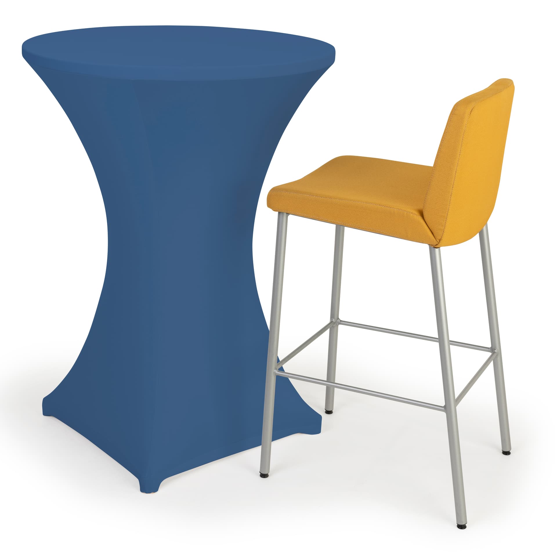 Bar height spandex table cover with heavy duty fitting 