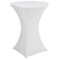 31 x 42 Round Spandex Cocktail Table Cover, Stretch Fit Design - Solid Color