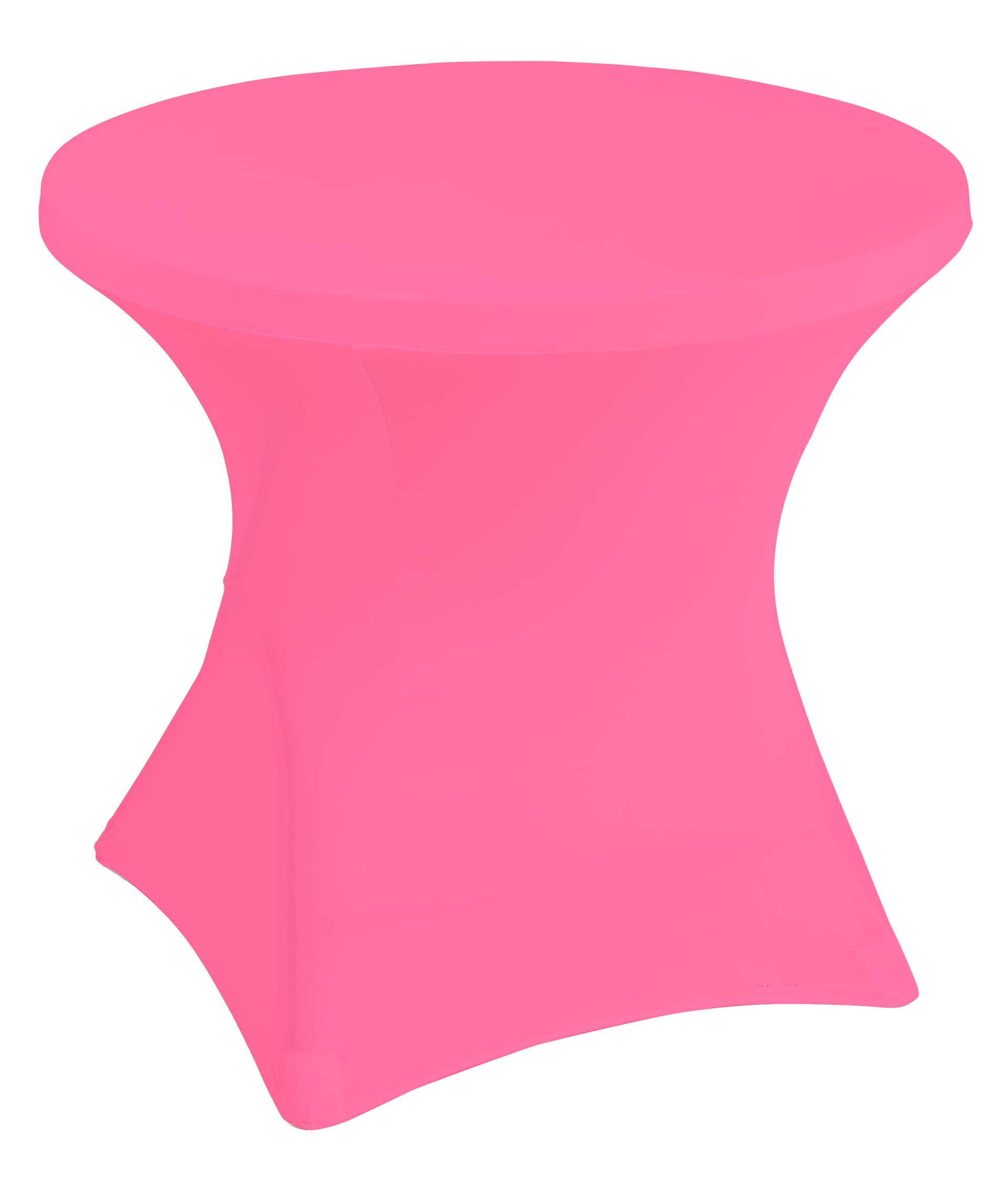 Stretch polyester tablecloths with overall height of 29 inches