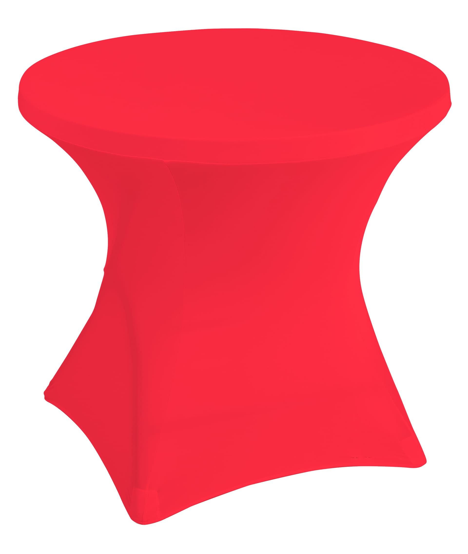 Stretch polyester tablecloths with fire resistant fabric
