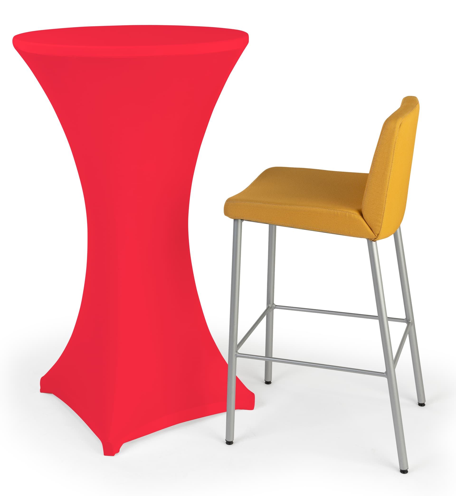 Red stretch highboy cover with easy cleaning in the washing machine