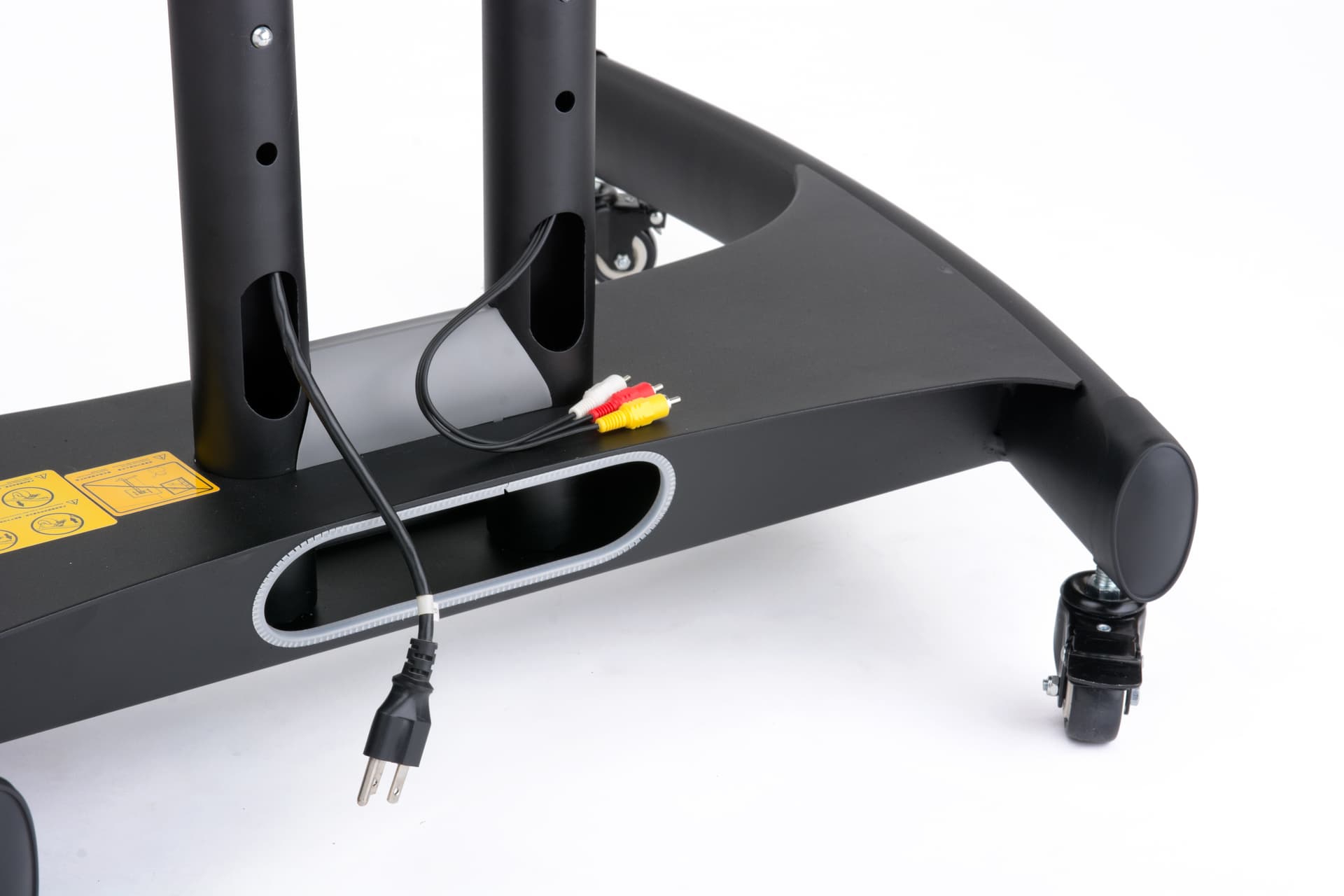 Portable rolling widescreen TV stand