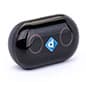 Bluetooth Earbuds with Custom Printed Charging Case, Corporate Gift - Black