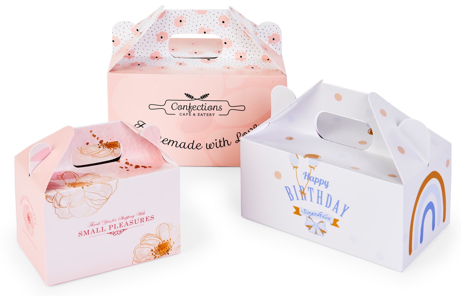 Custom gable gift boxes are excellent for birthday parties 