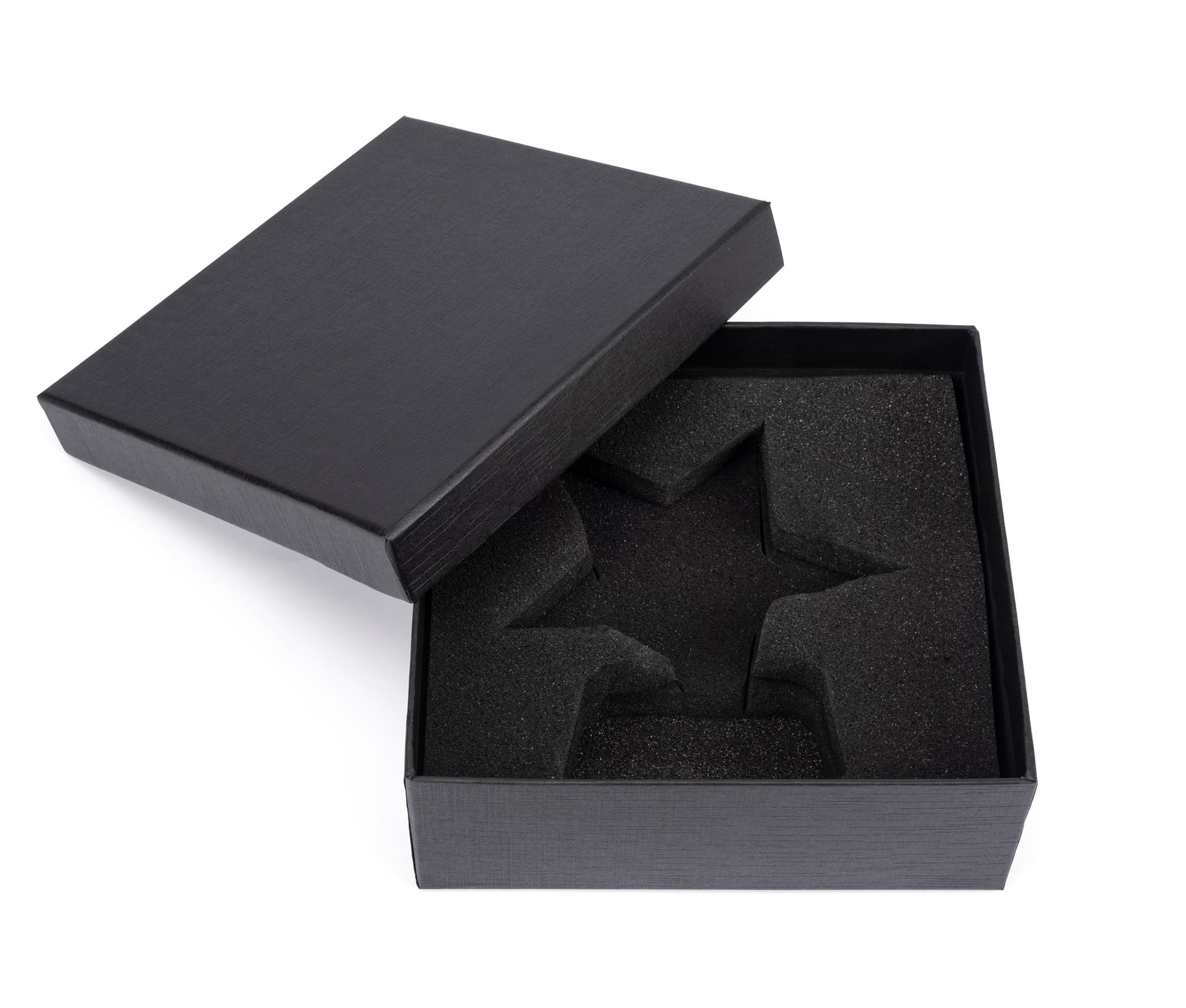 Glass star service award with custom fit protective gift box