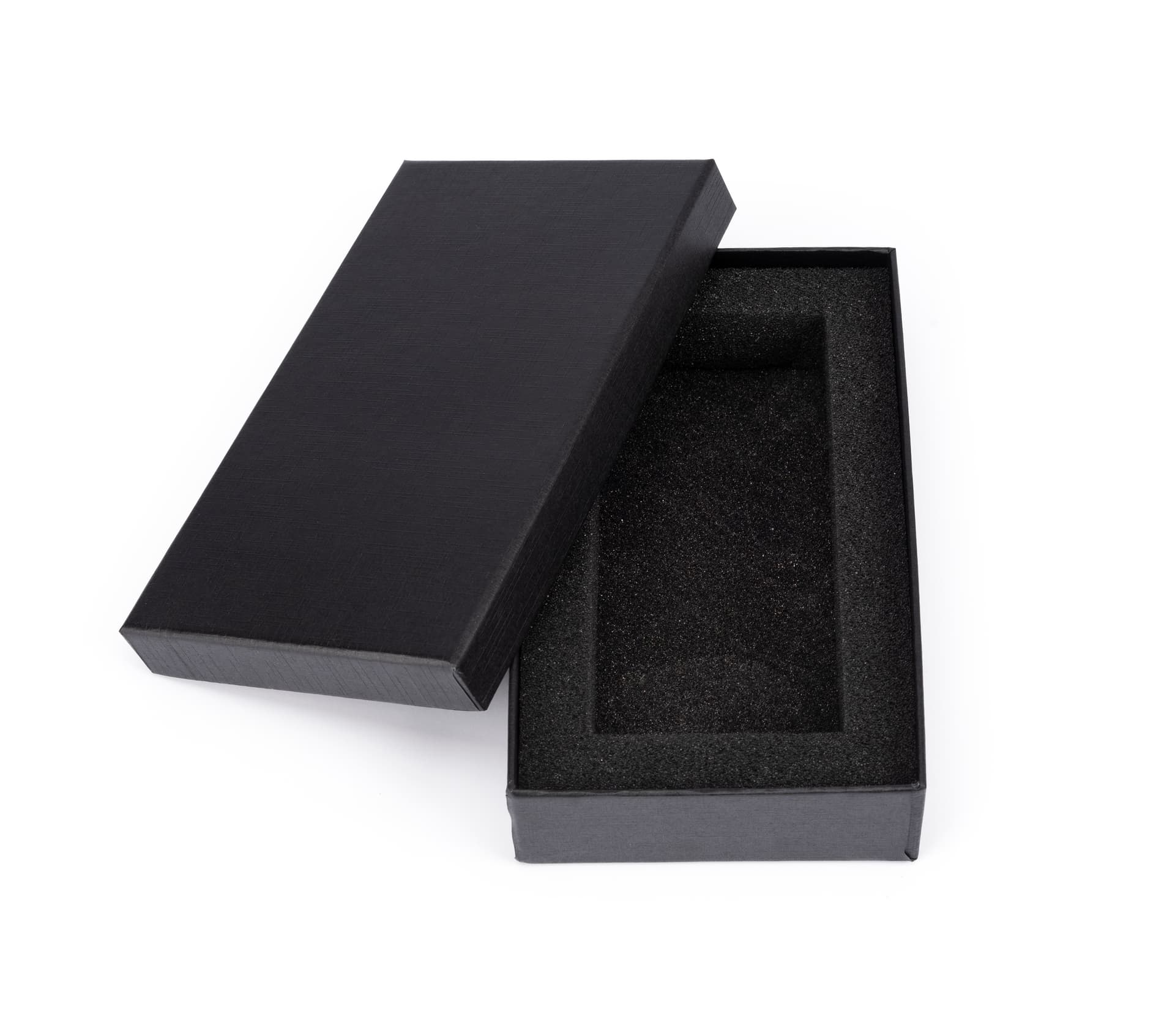 Crystal rectangle participation trophy with black protective gift box