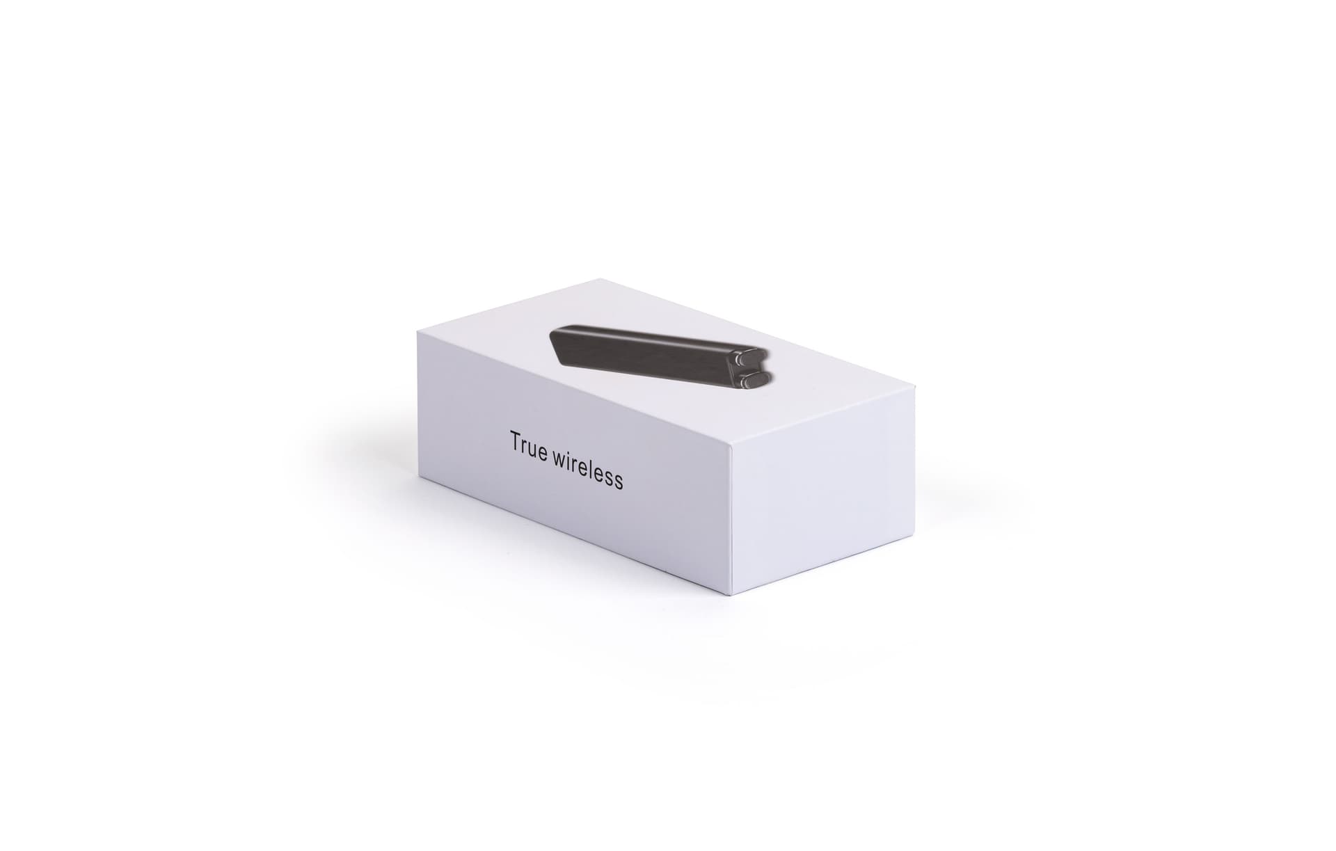 Black power bank with earbuds gift set with gift box included