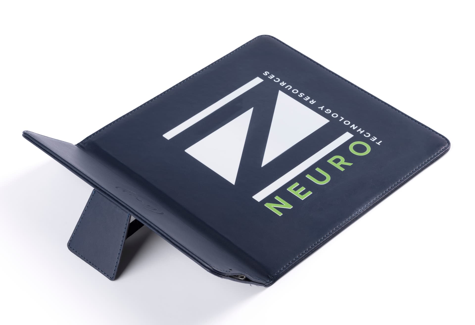 Qi Wireless charging mouse pad with back easel 