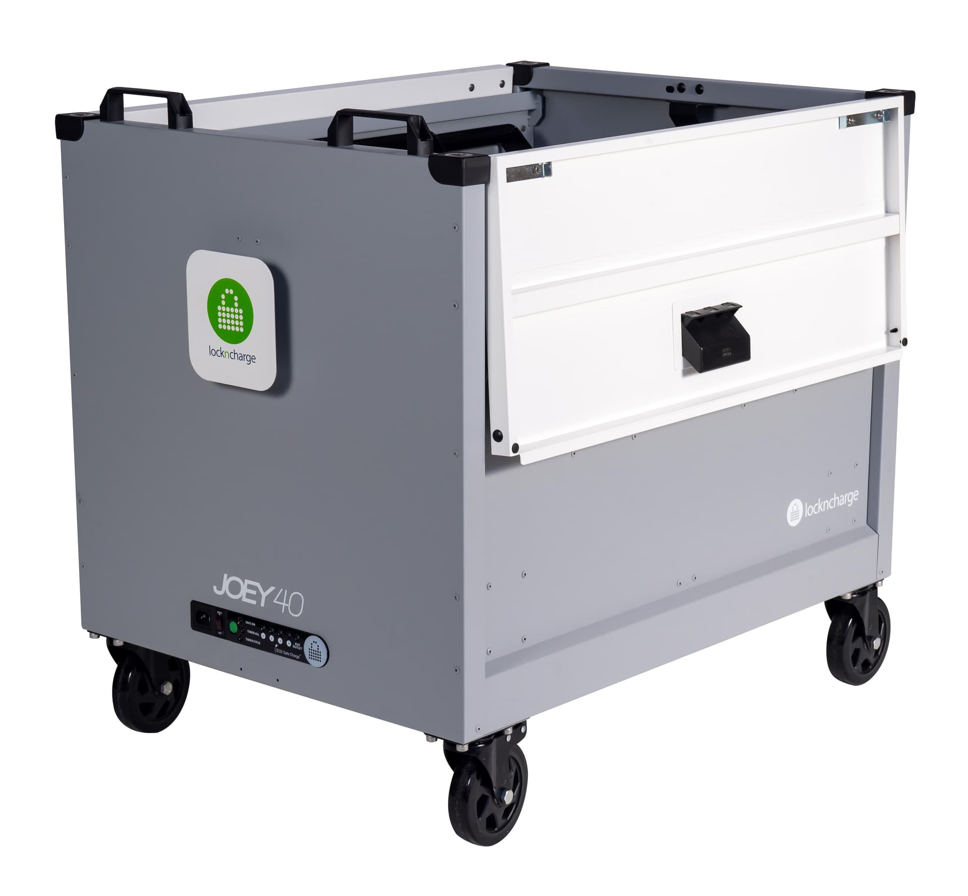 open top mobile charging cart