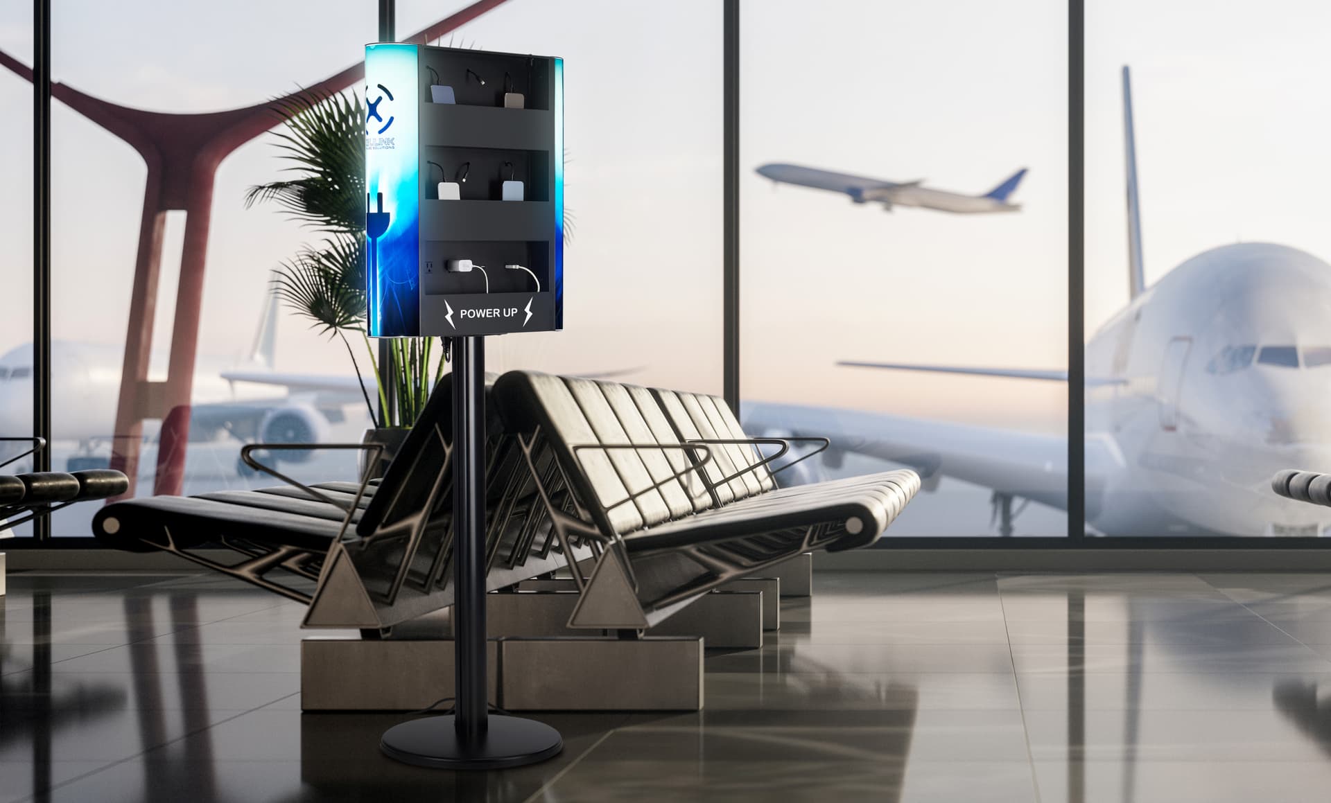 Replacement graphics for CHR17_ChargeStation in airport terminal