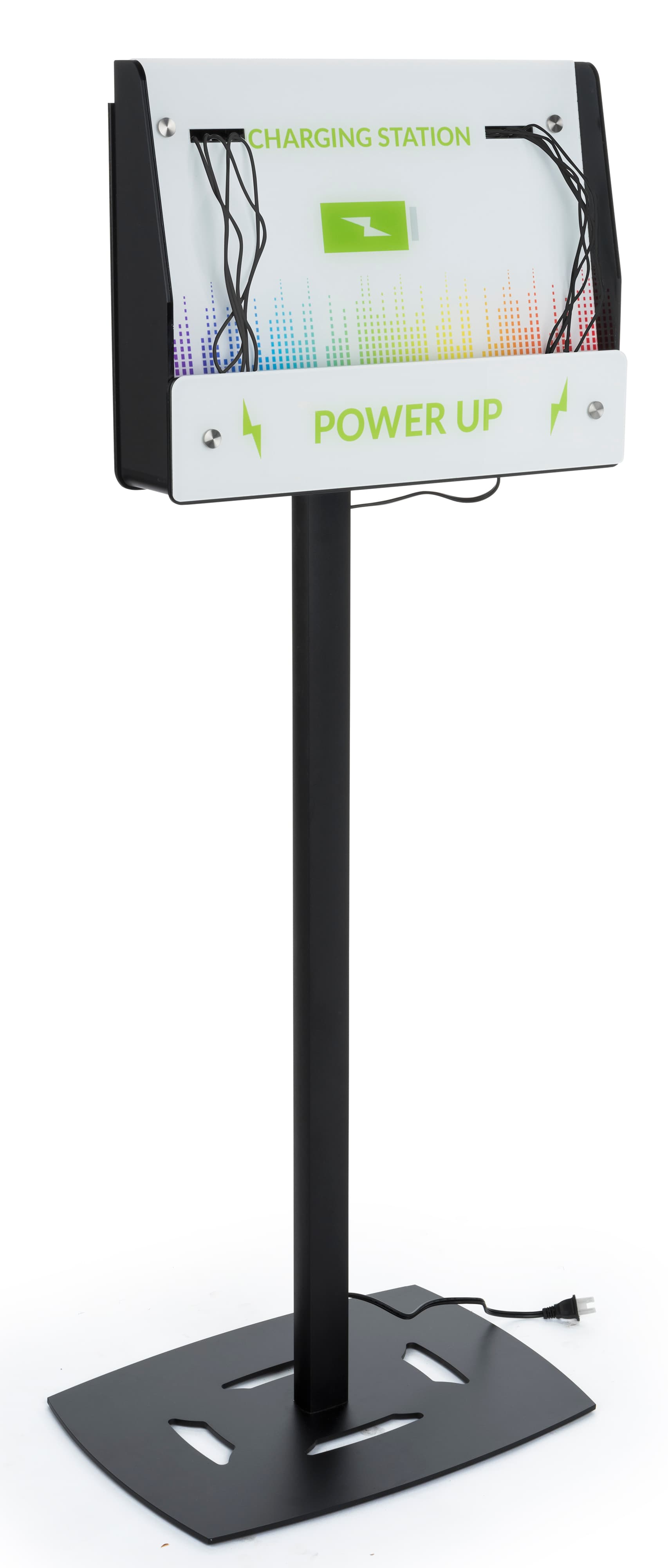 Black Floor Standing Mobile Charging Stand
