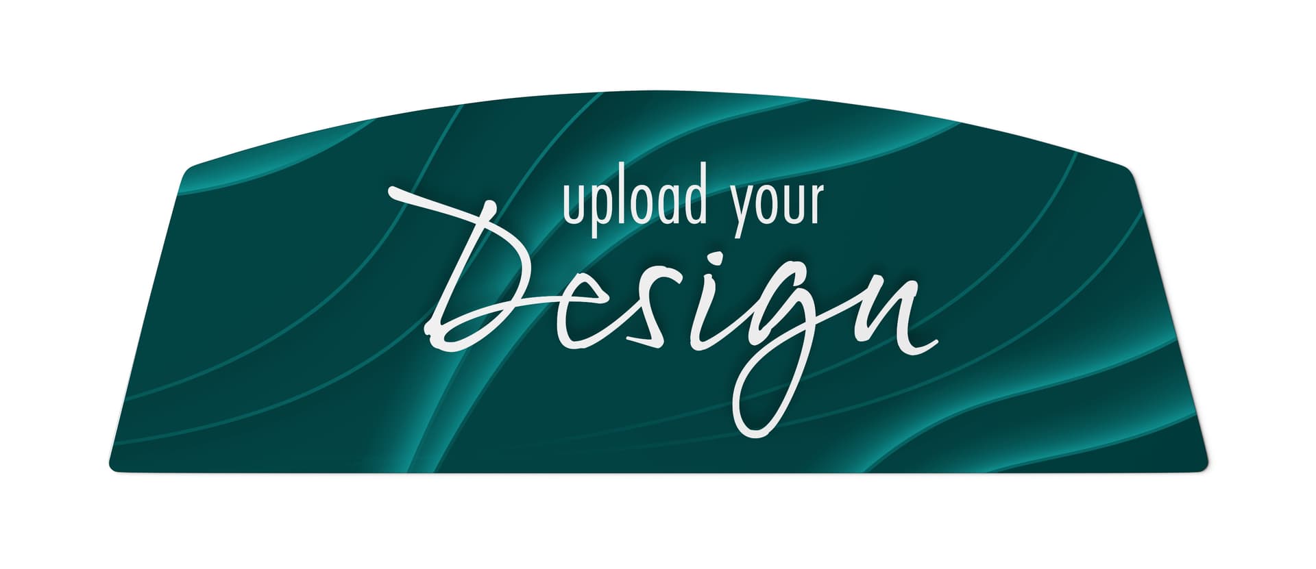 Magnetic replacement graphic for CHR_ChargingKiosk with Upload Your Design written on it