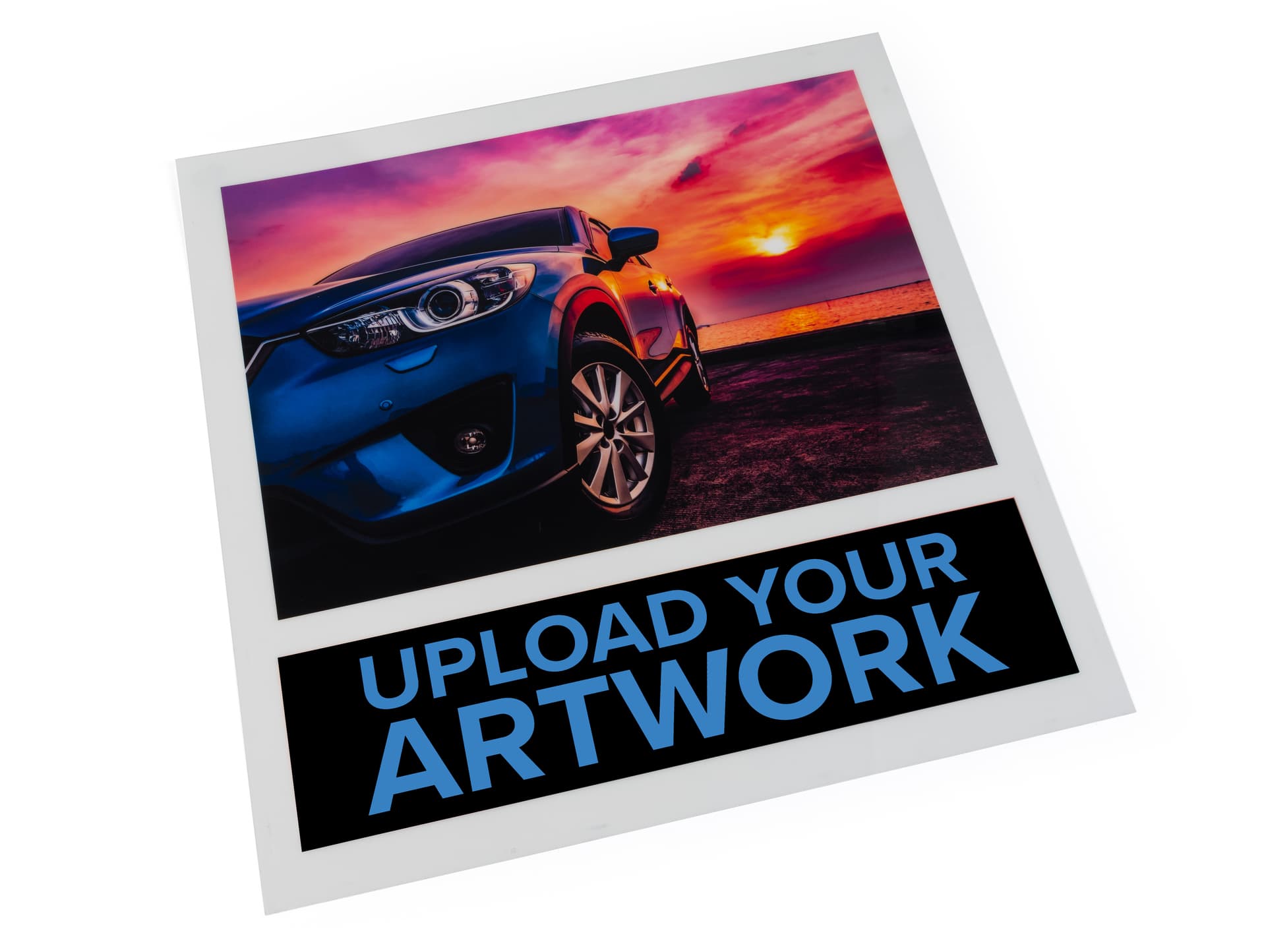 Upload your custom artwork for chargledwl charging light box adversting poster 