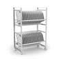 Tablet Charging Cart w/ Multi-Device Capacity, Wheels - White