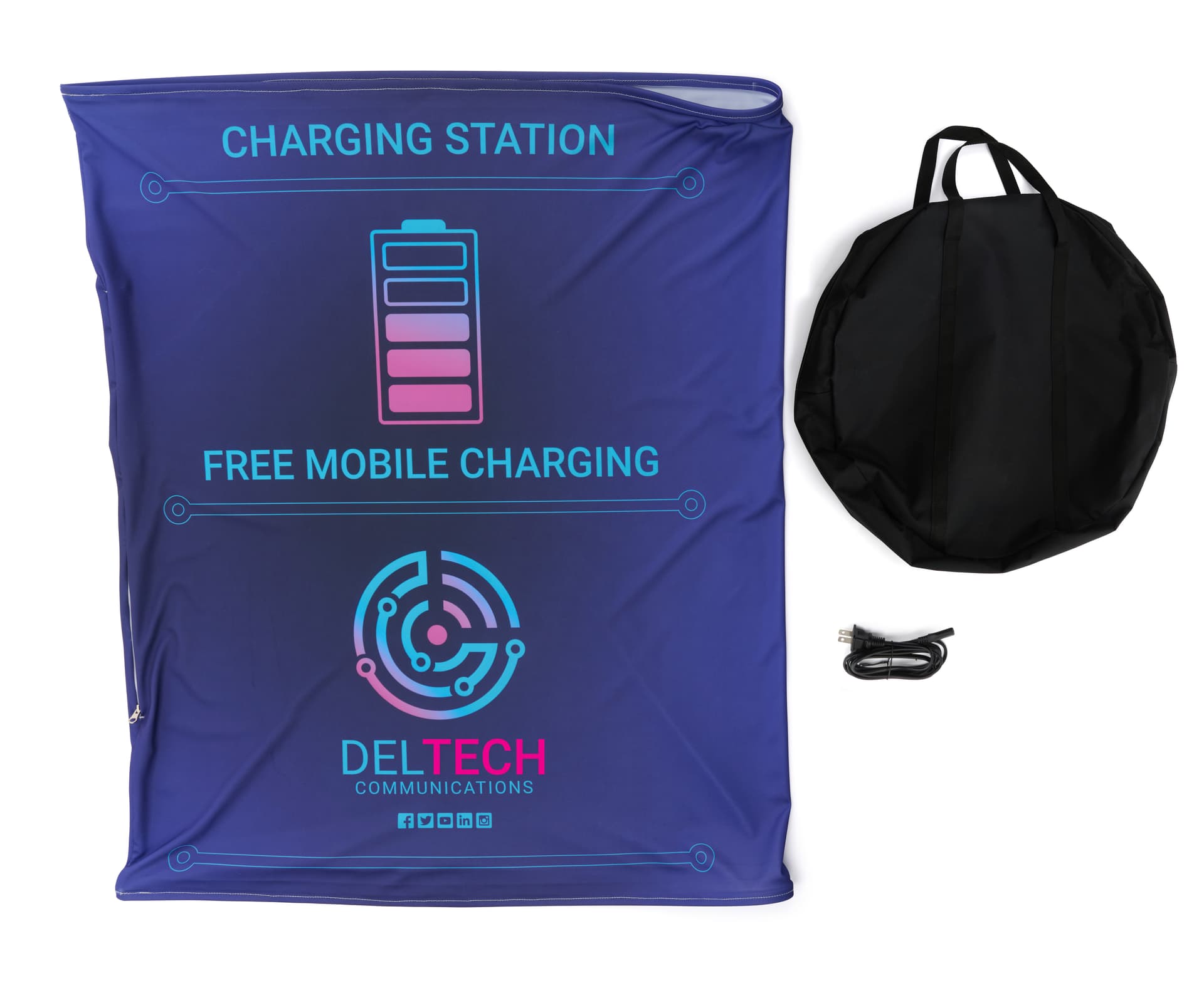 Portable charging station with carrying bag