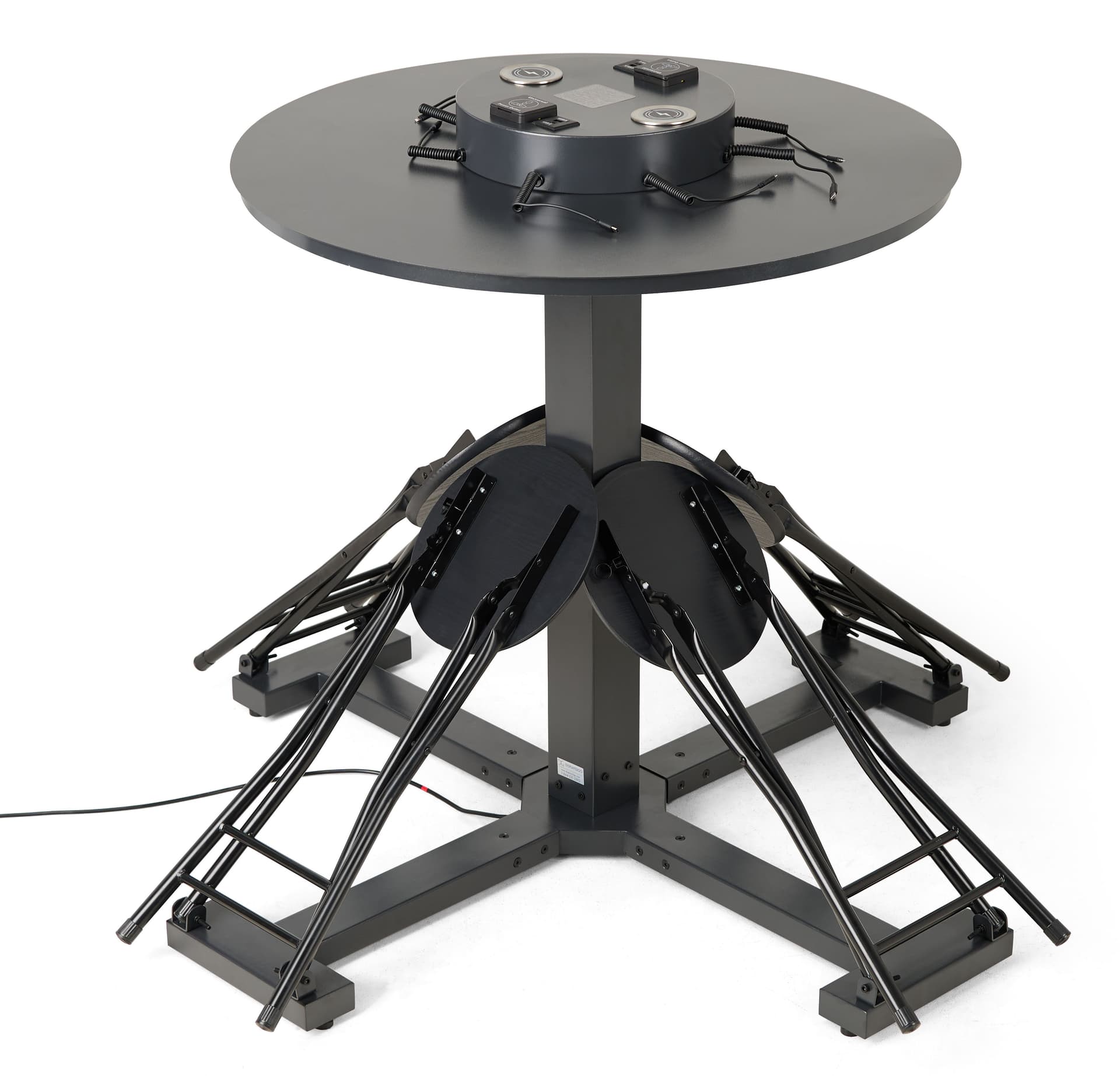 Charing table with chairs 36 inch diameter 