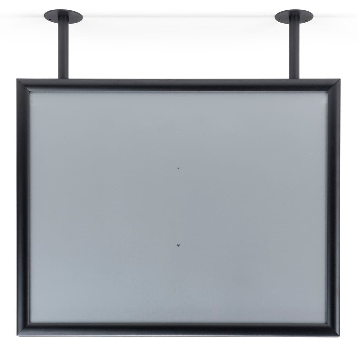 2-post flange ceiling graphic sign hanger for landscape prints