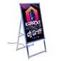 Light Box A-Frame Sign, Multiple Sizes, Color Changing LEDs, Remote Control - Silver