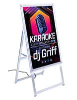 LED sandwich board with remote for color changing options