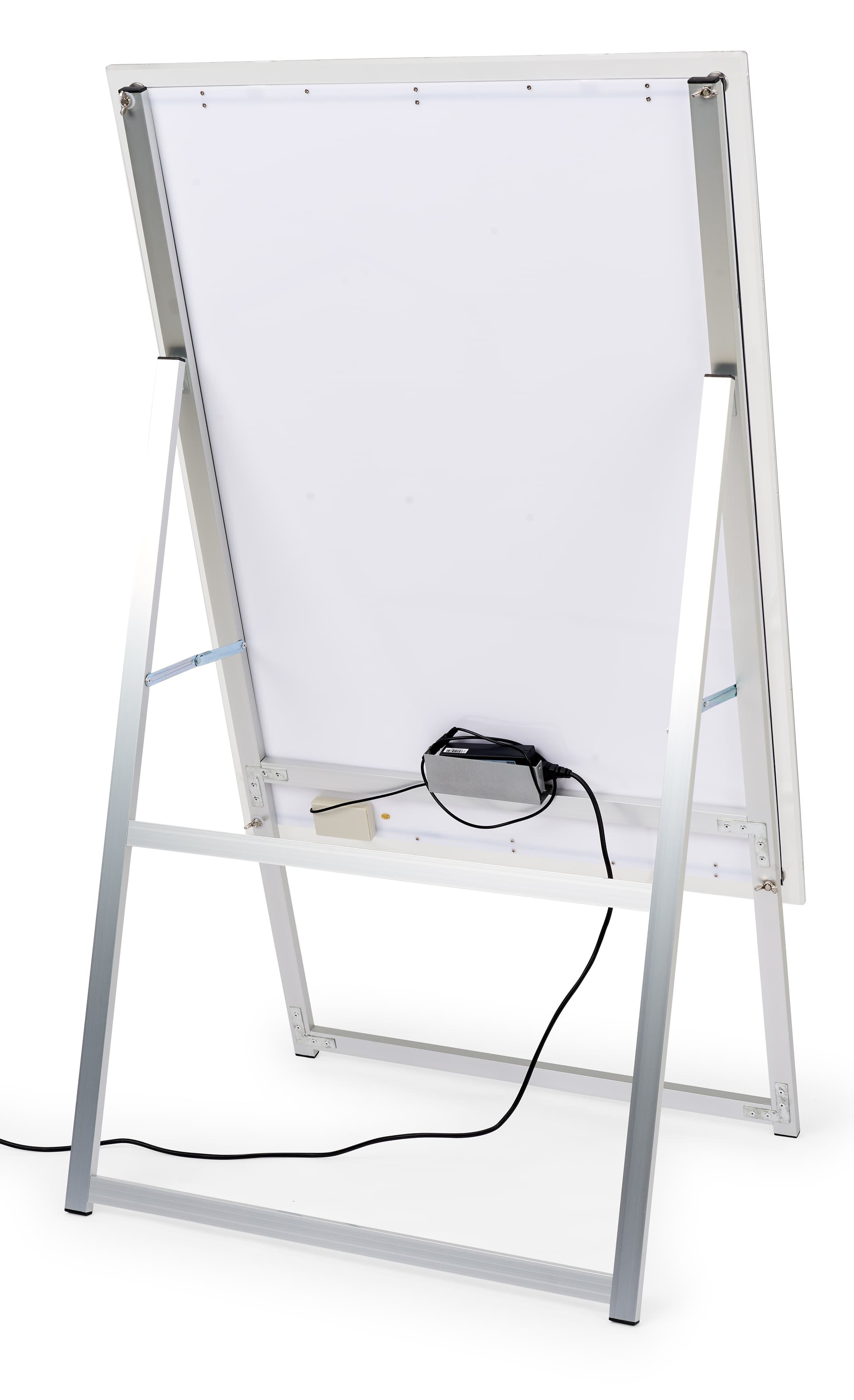LED sandwich board with wire management holder