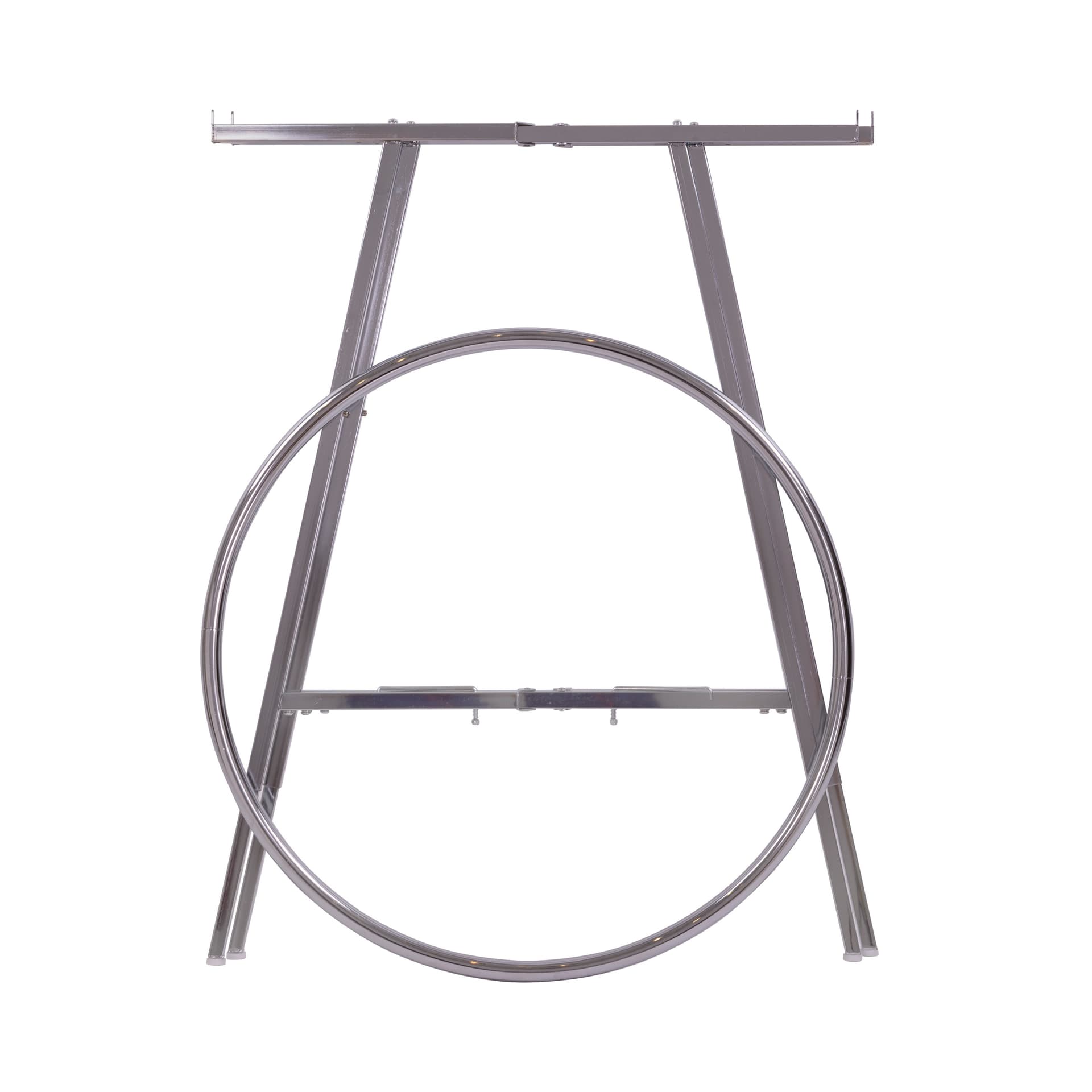 Round clothing rack with collapsible design