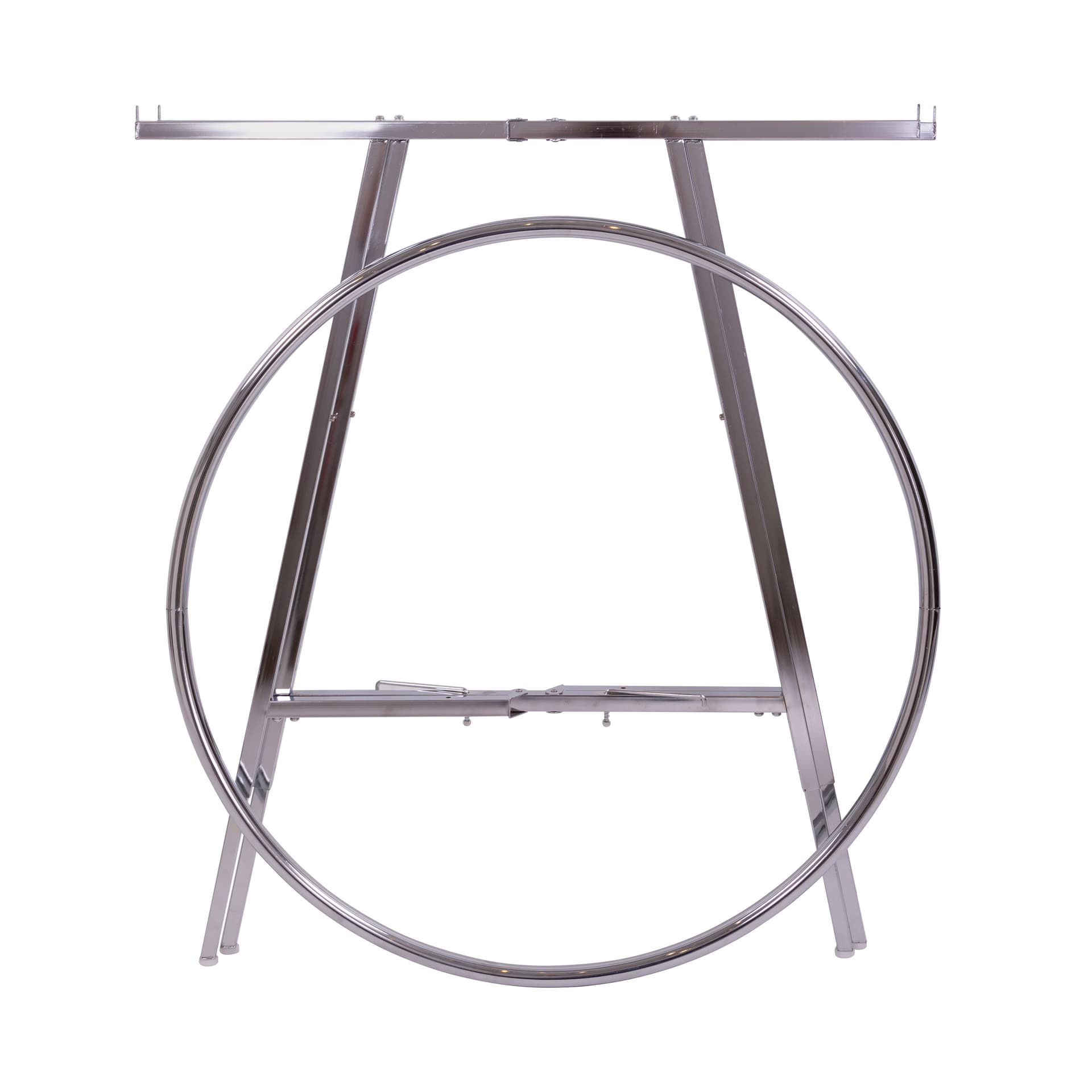 Round clothing rack with collapsible design
