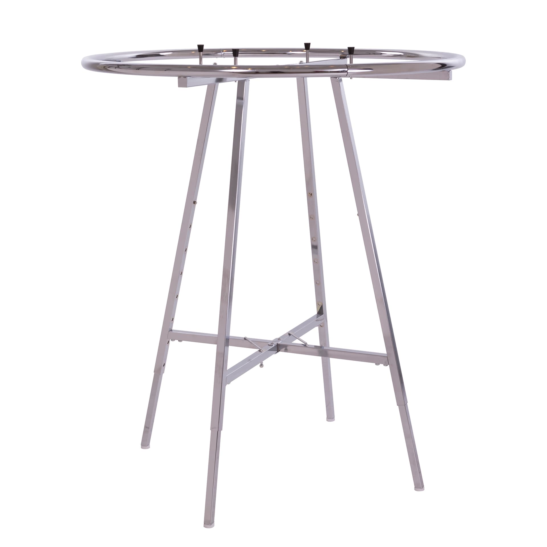 Round clothing rack with 42 inch round hangrail