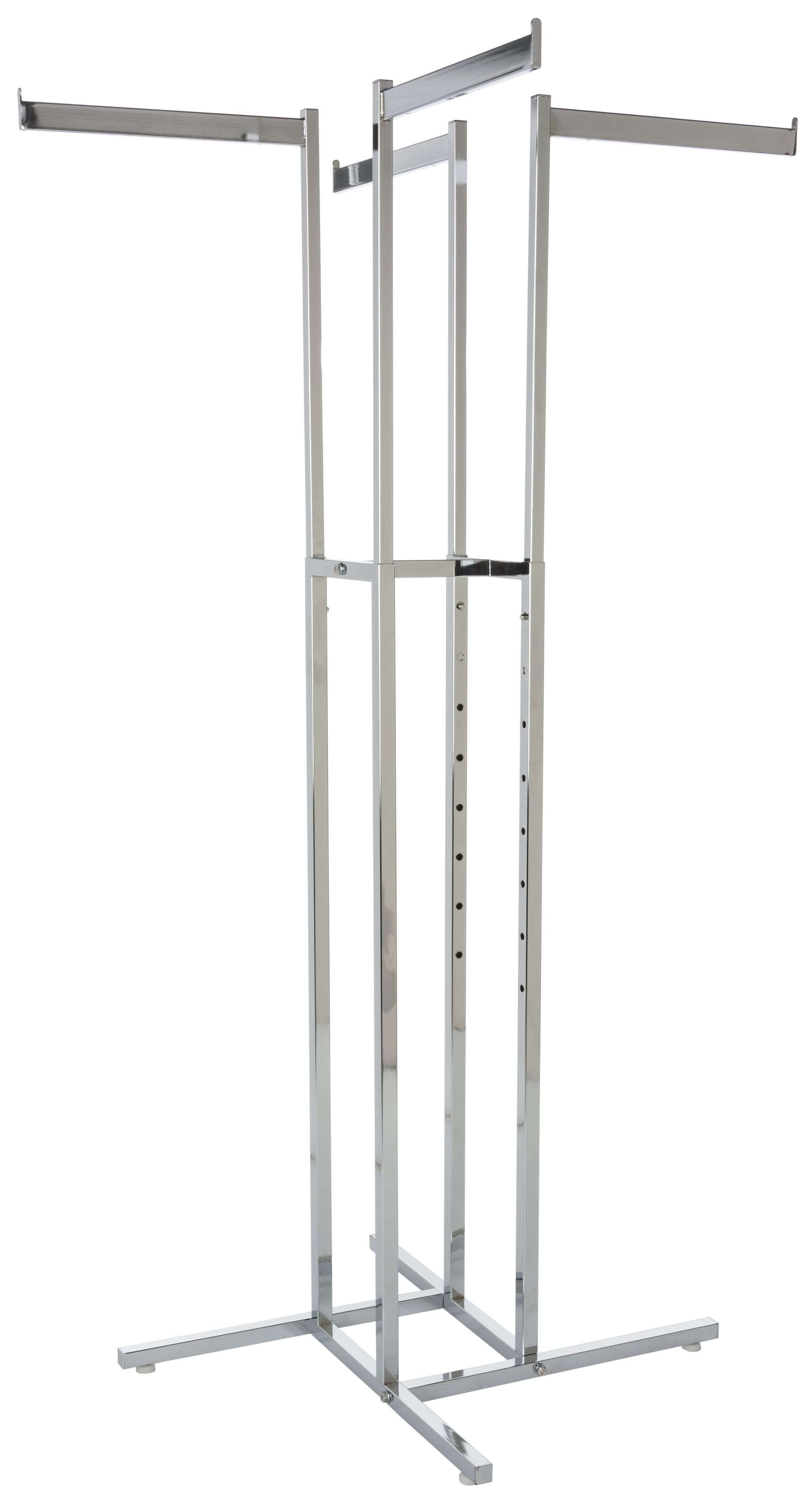 48" - 72" 4-Way Clothing Rack