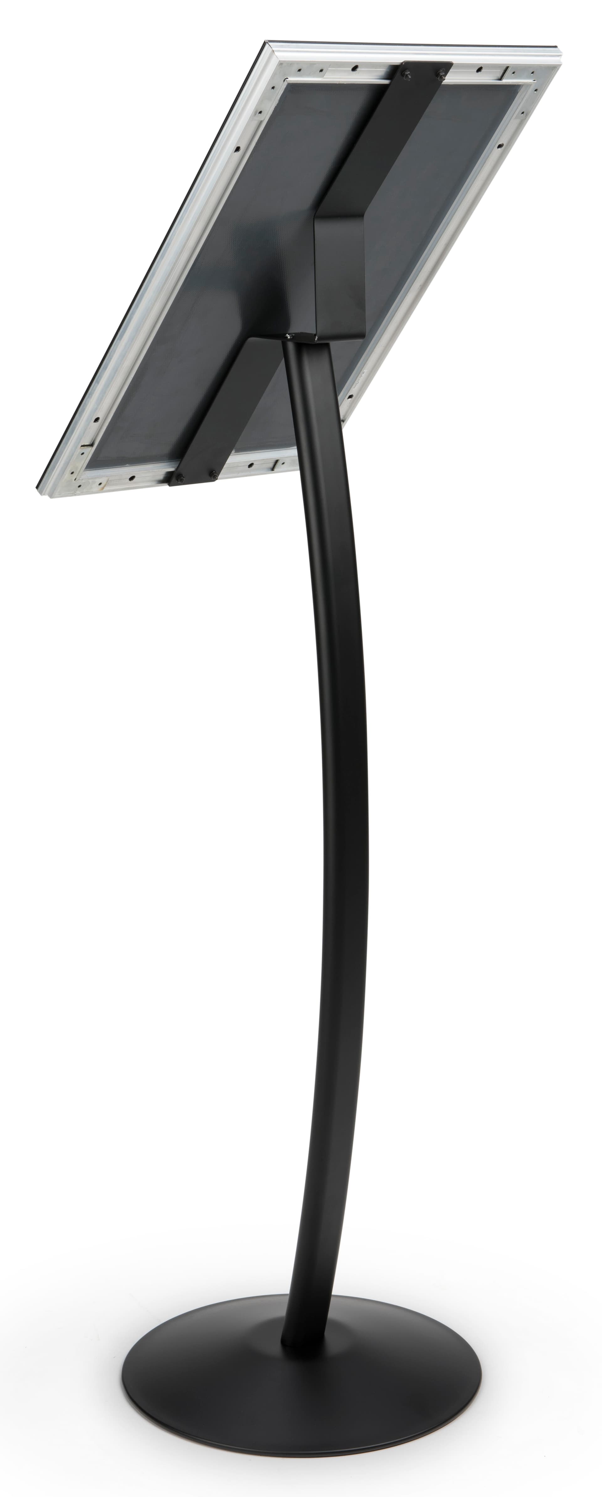 Waterproof Sign Pedestal with Curved Post