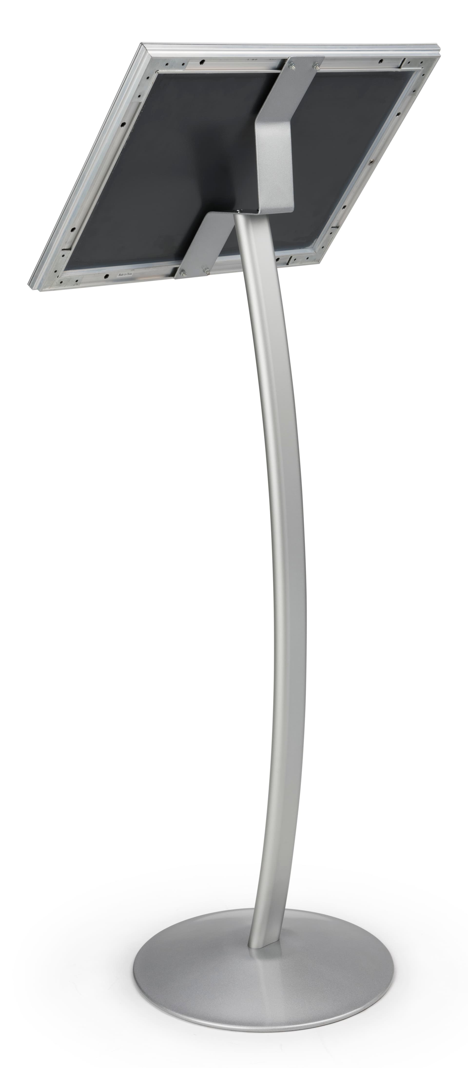 Outdoor Menu Pedestal with Curved Post